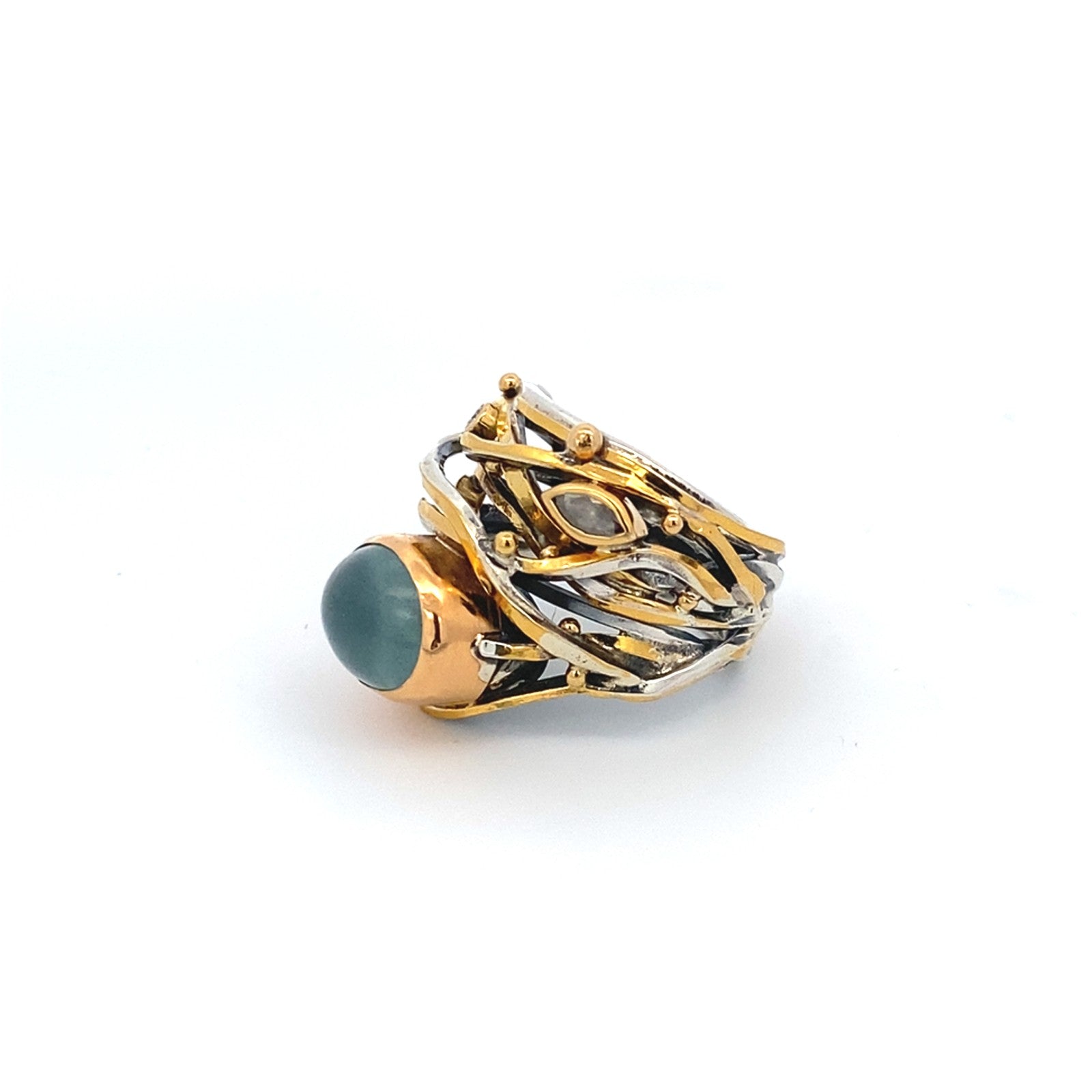 Twisted Ring Aquamarine