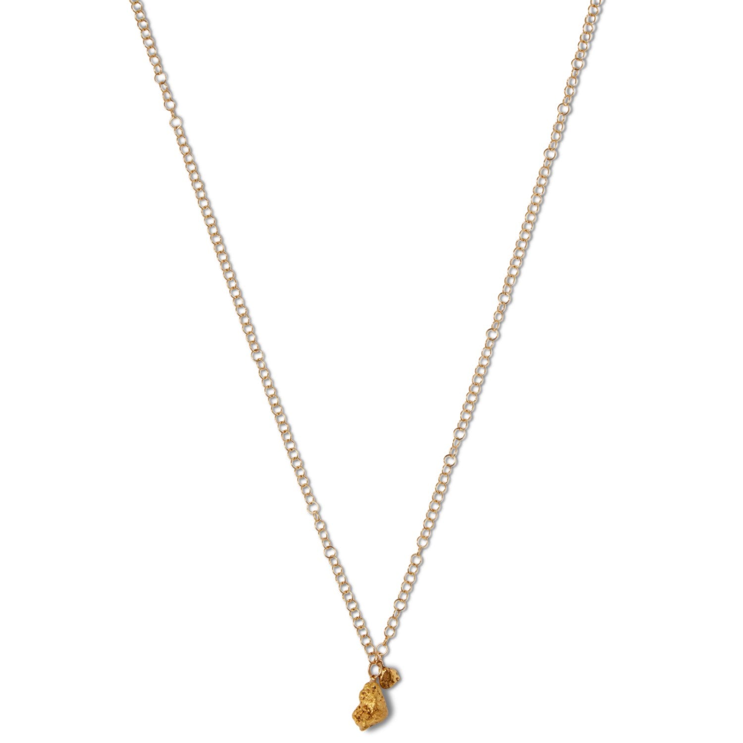 Earth Double Nuggets Necklace