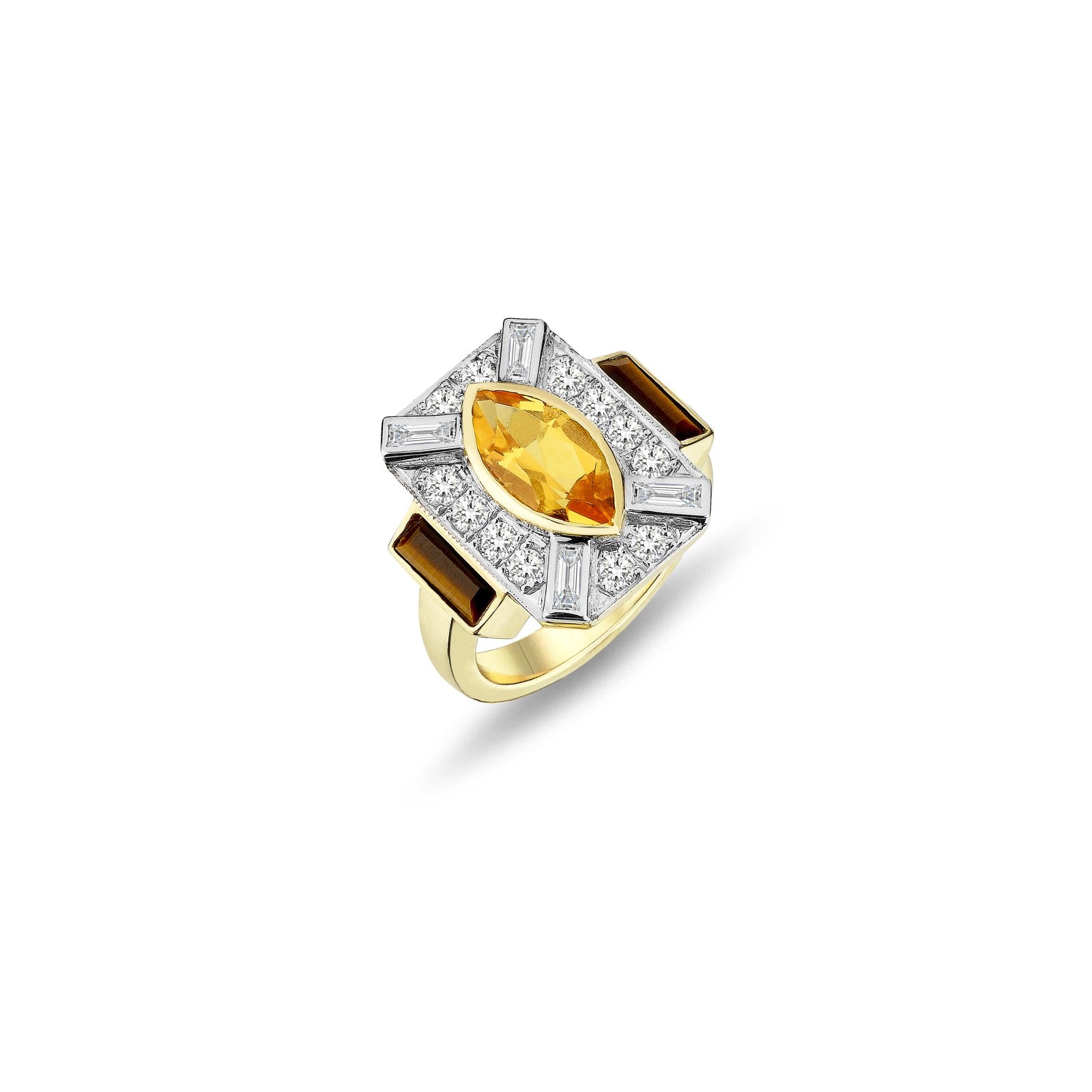 Focus Citrine Ring
