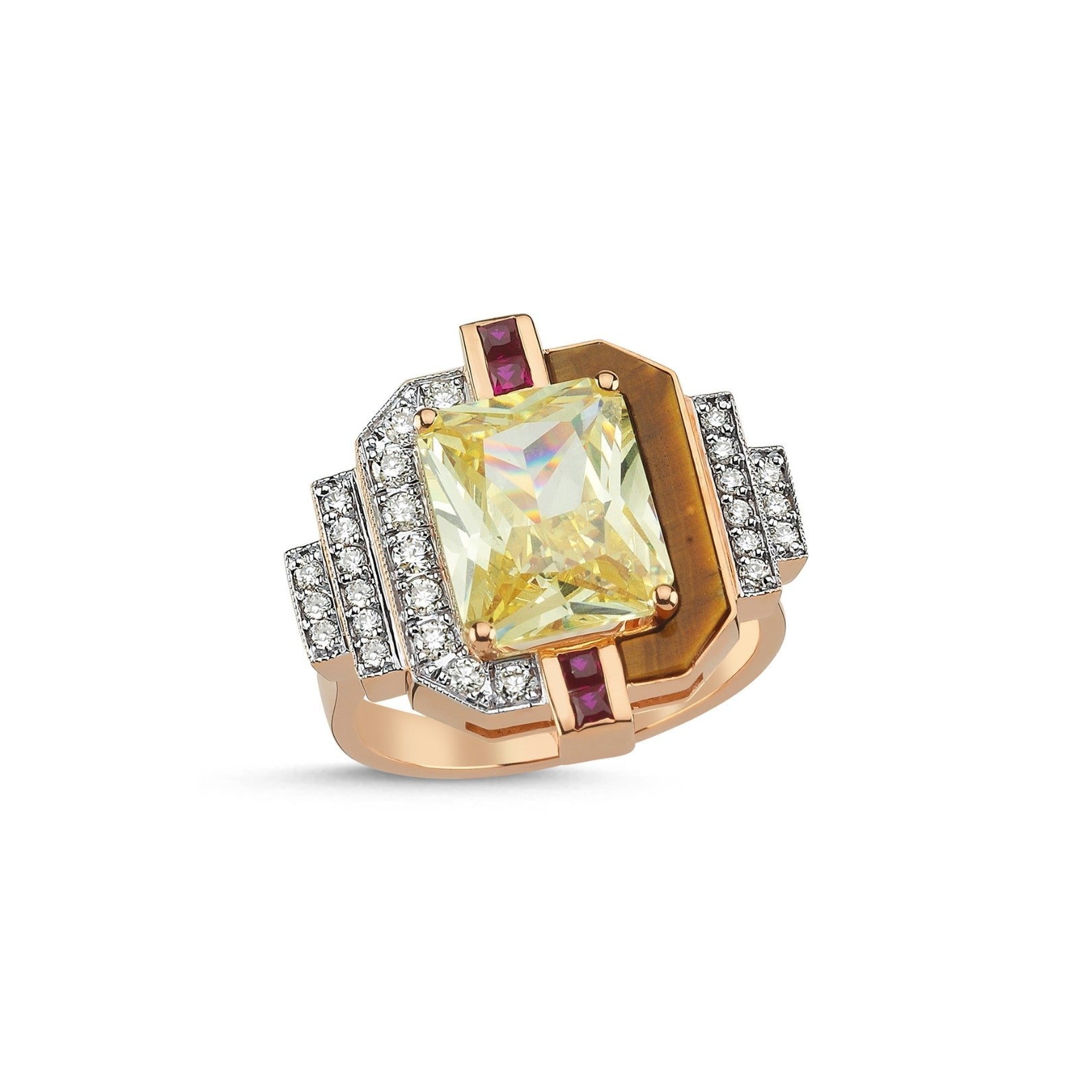 Luna Lace Amberis Topaz Ring