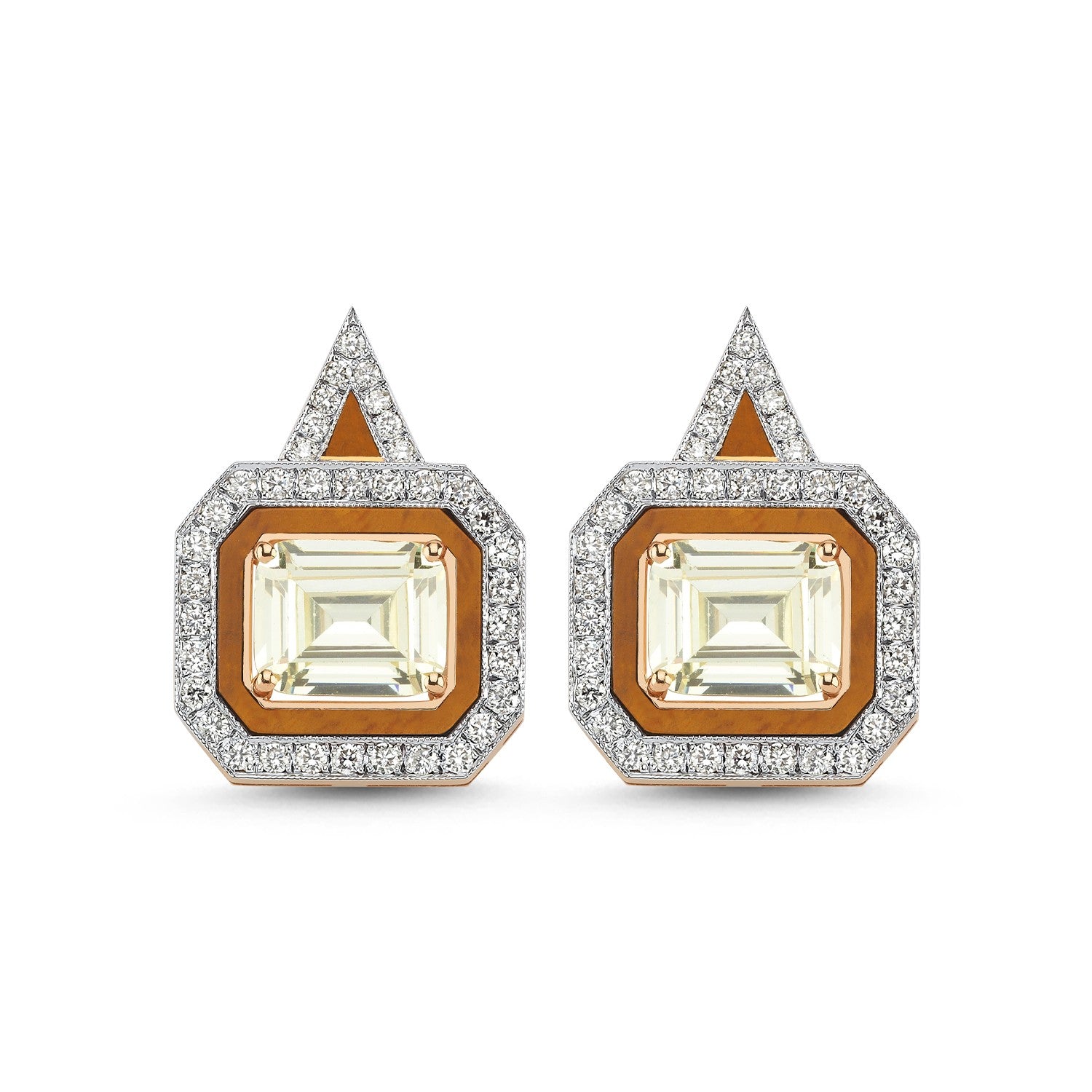 Luna Lace Amberis Topaz Earrings