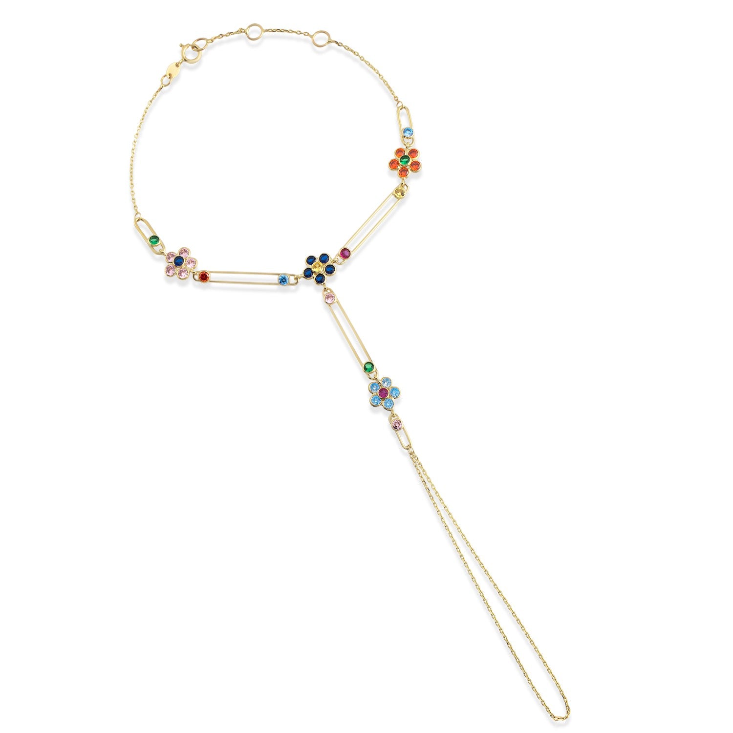 Garden Paperclip Shahmaran Finger Bracelet