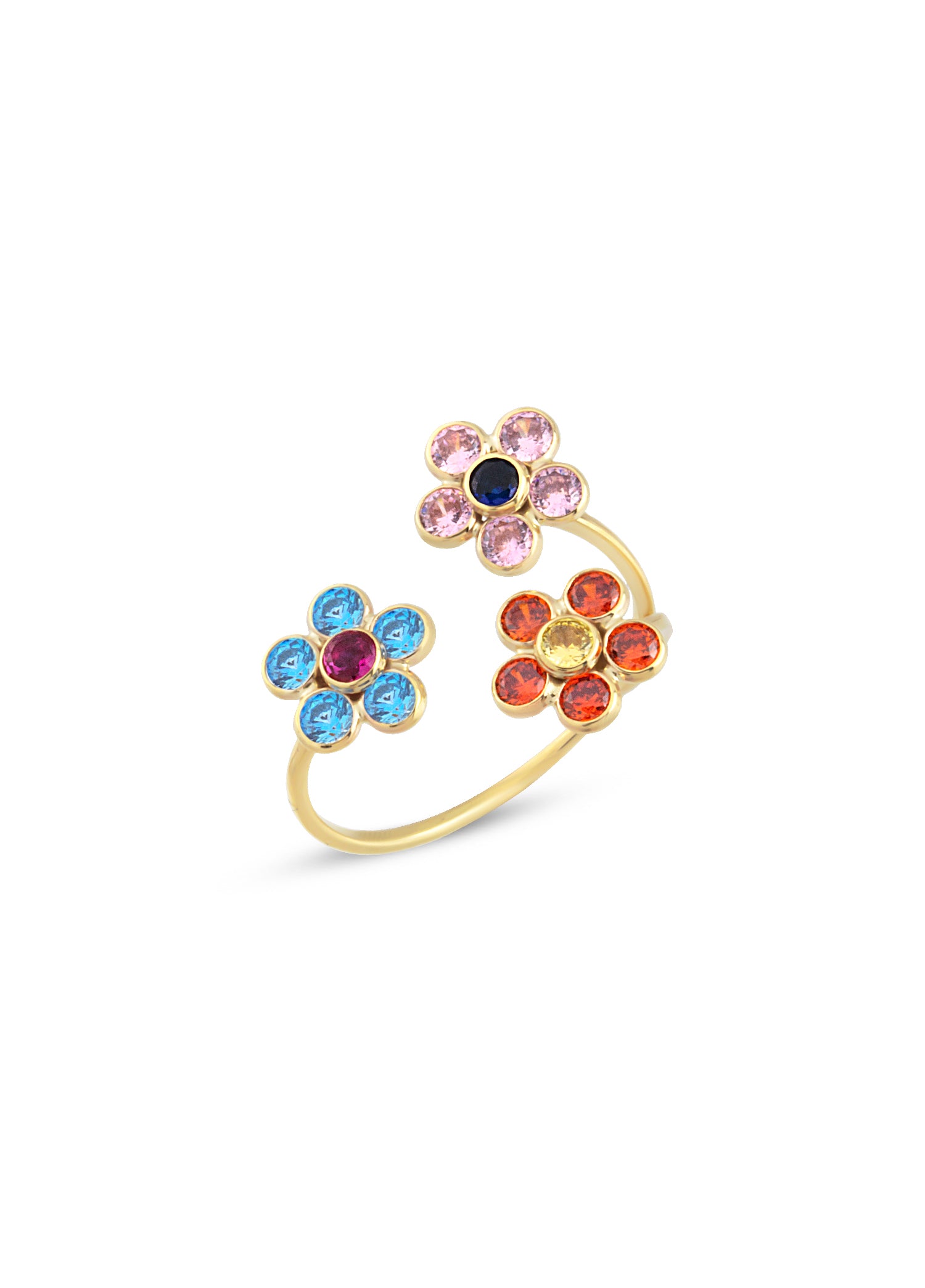 Trio Daisy Open Ring