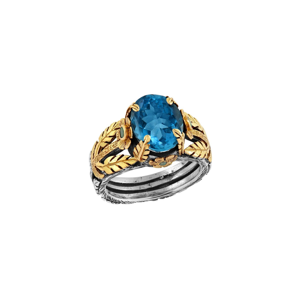 Beauty Blue Topaz Ring