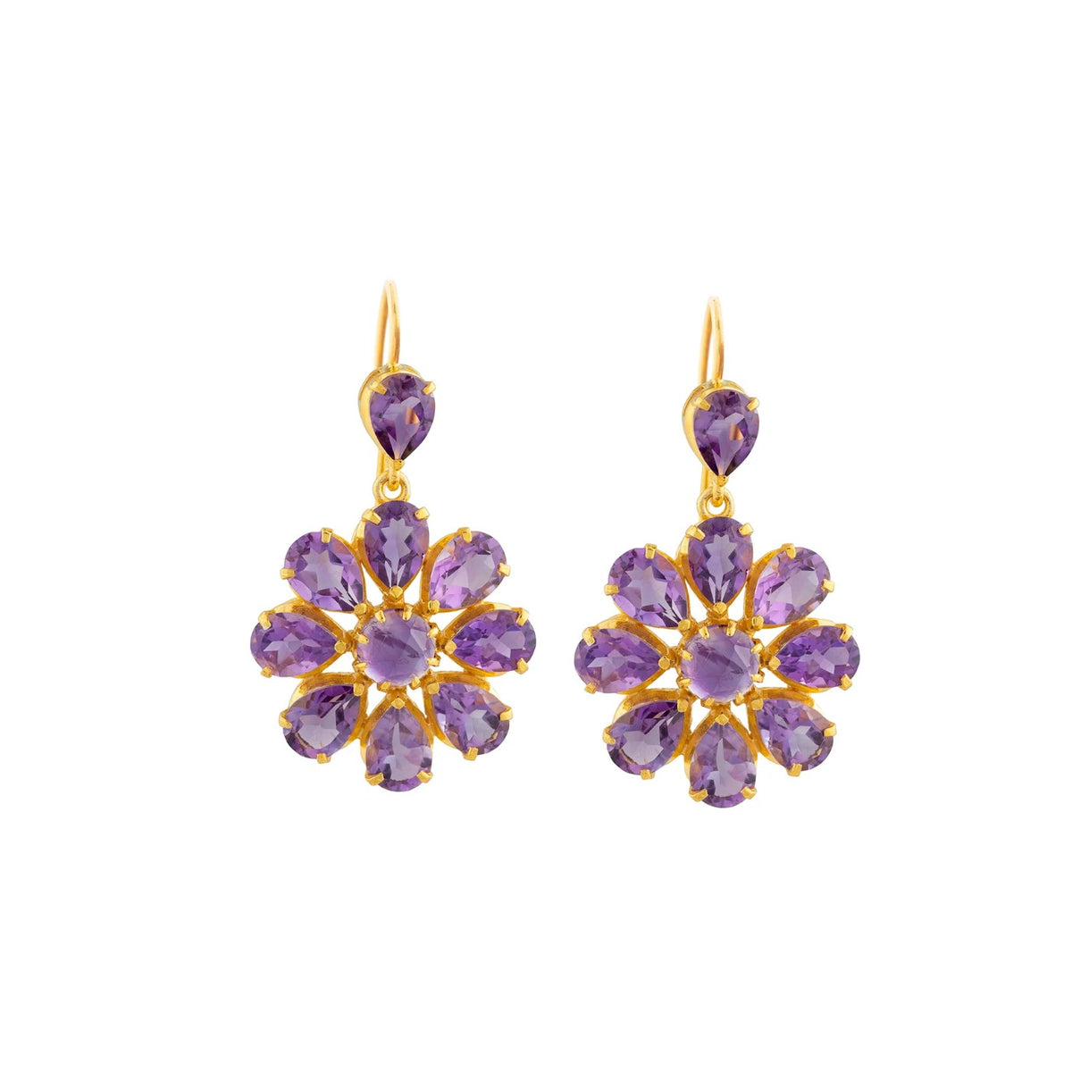 Boston Amethyst Drop Earrings