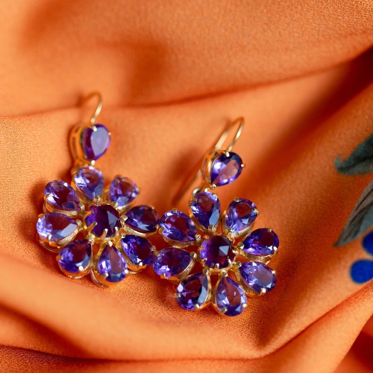 Boston Amethyst Drop Earrings