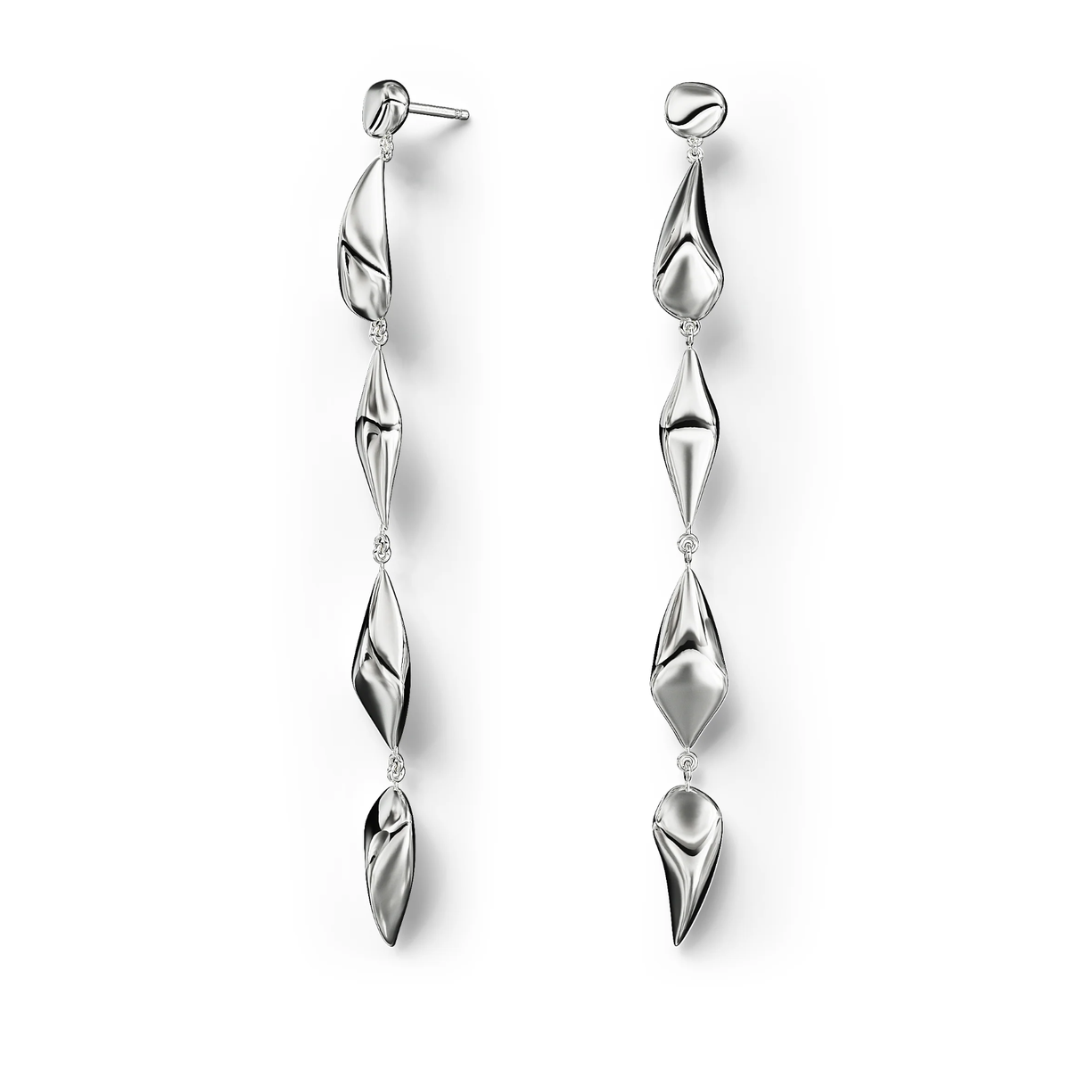 Apex Drop Earrings in Sterling Silver