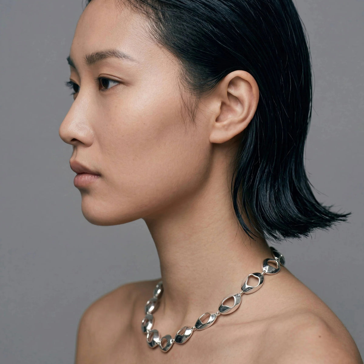 Élan Sculpted Necklace in Sterling Silver
