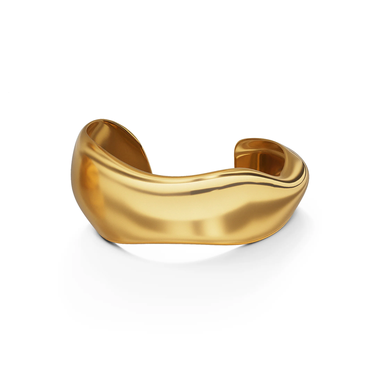 Milos Sculpted Cuff in Gold Vermeil