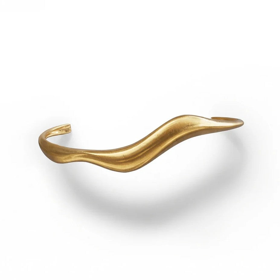 Neri Sculpted Cuff in Gold Vermeil