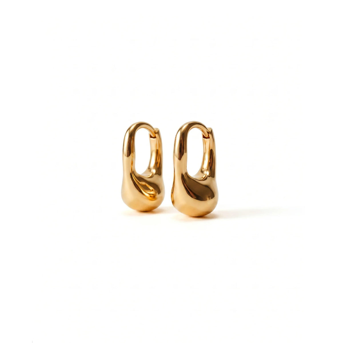 Pea Hoops in Gold Vermeil