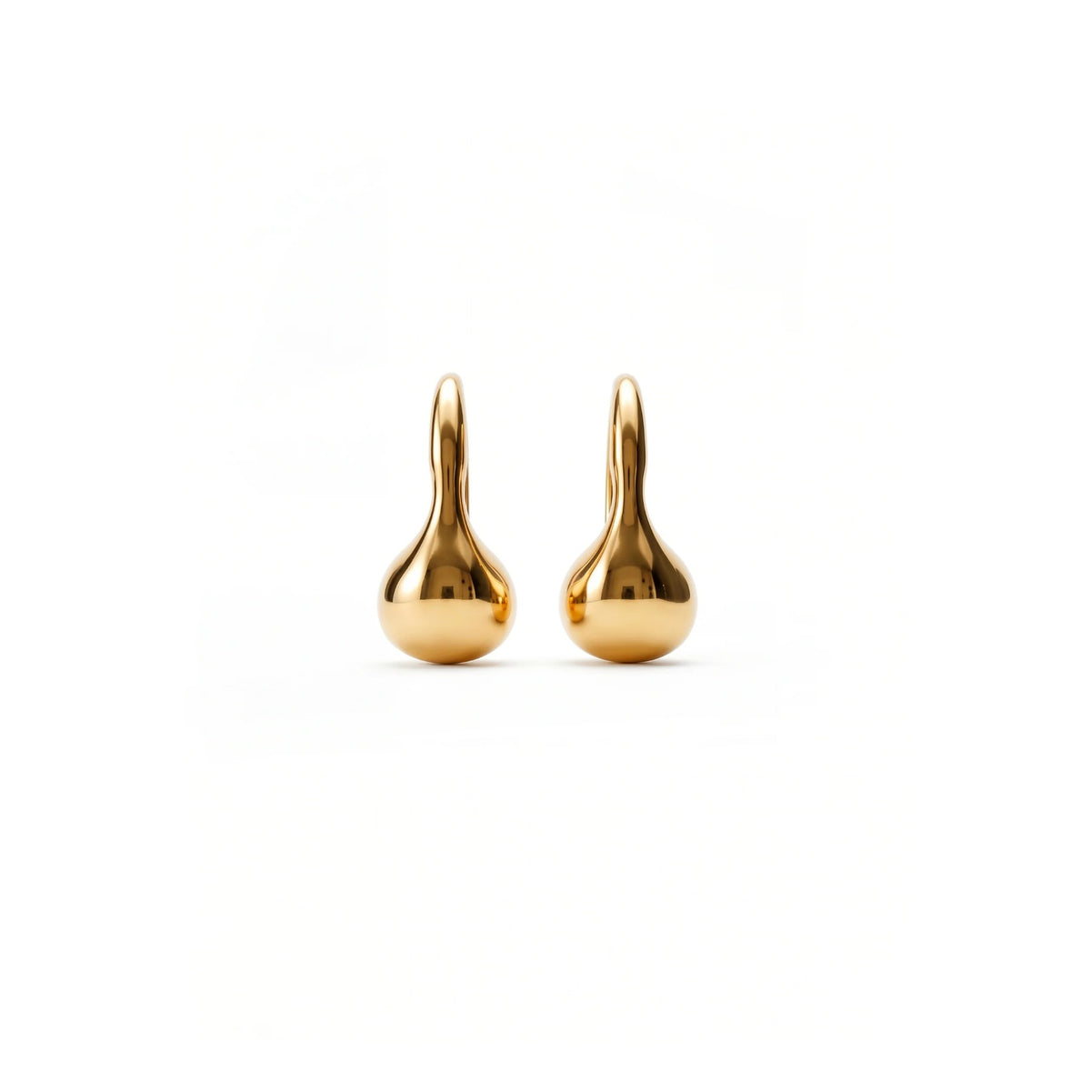 Pea Hoops in Gold Vermeil