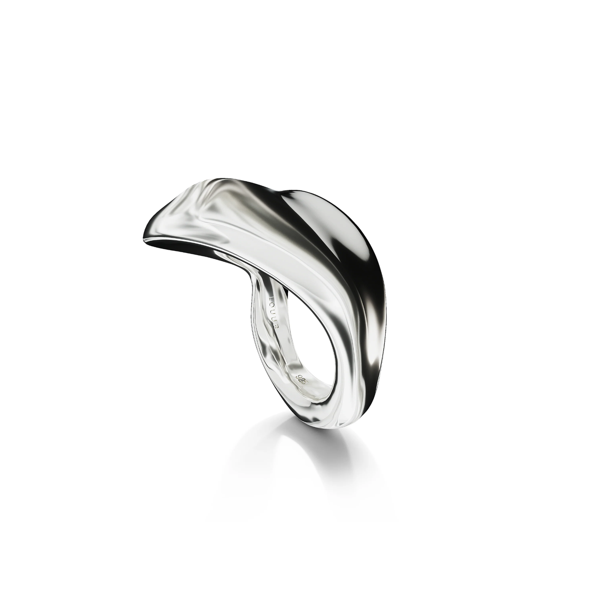 Seren Sculpted Ring in Sterling Silver