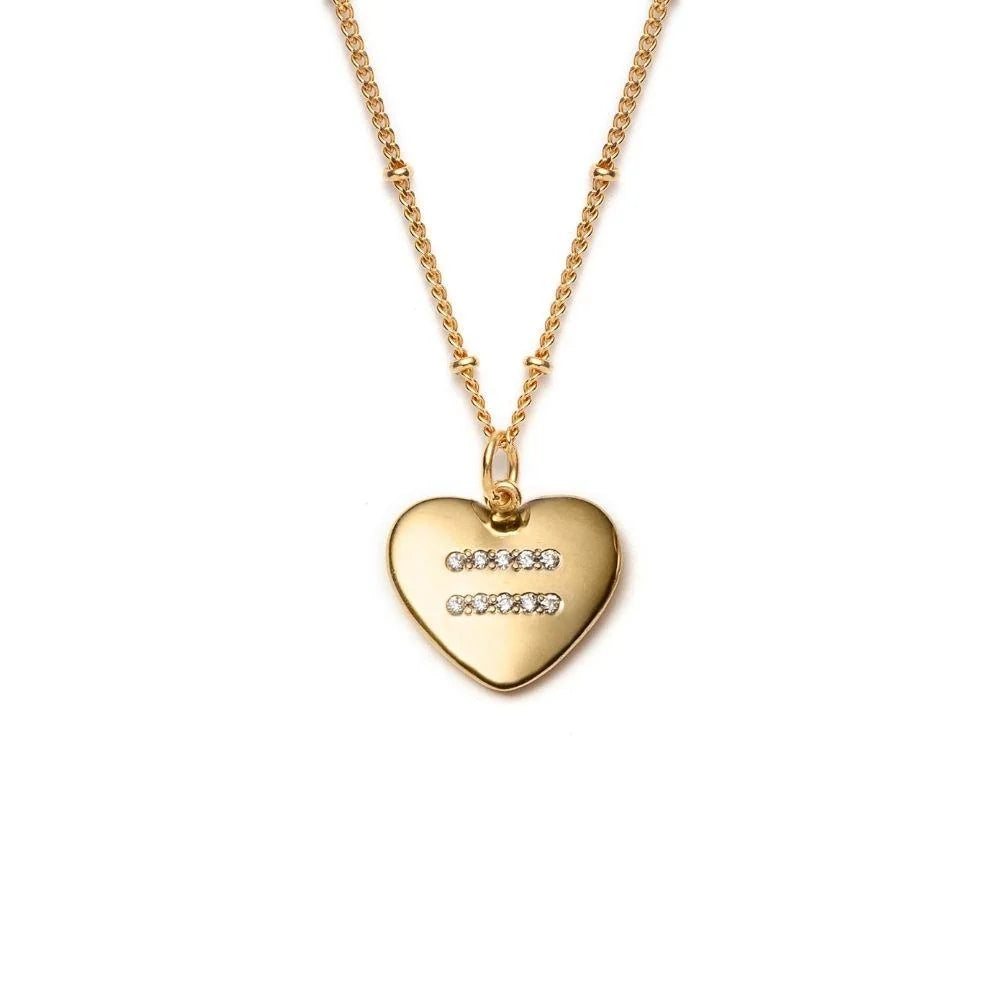 Global Goals #5: Equality Heart Necklace