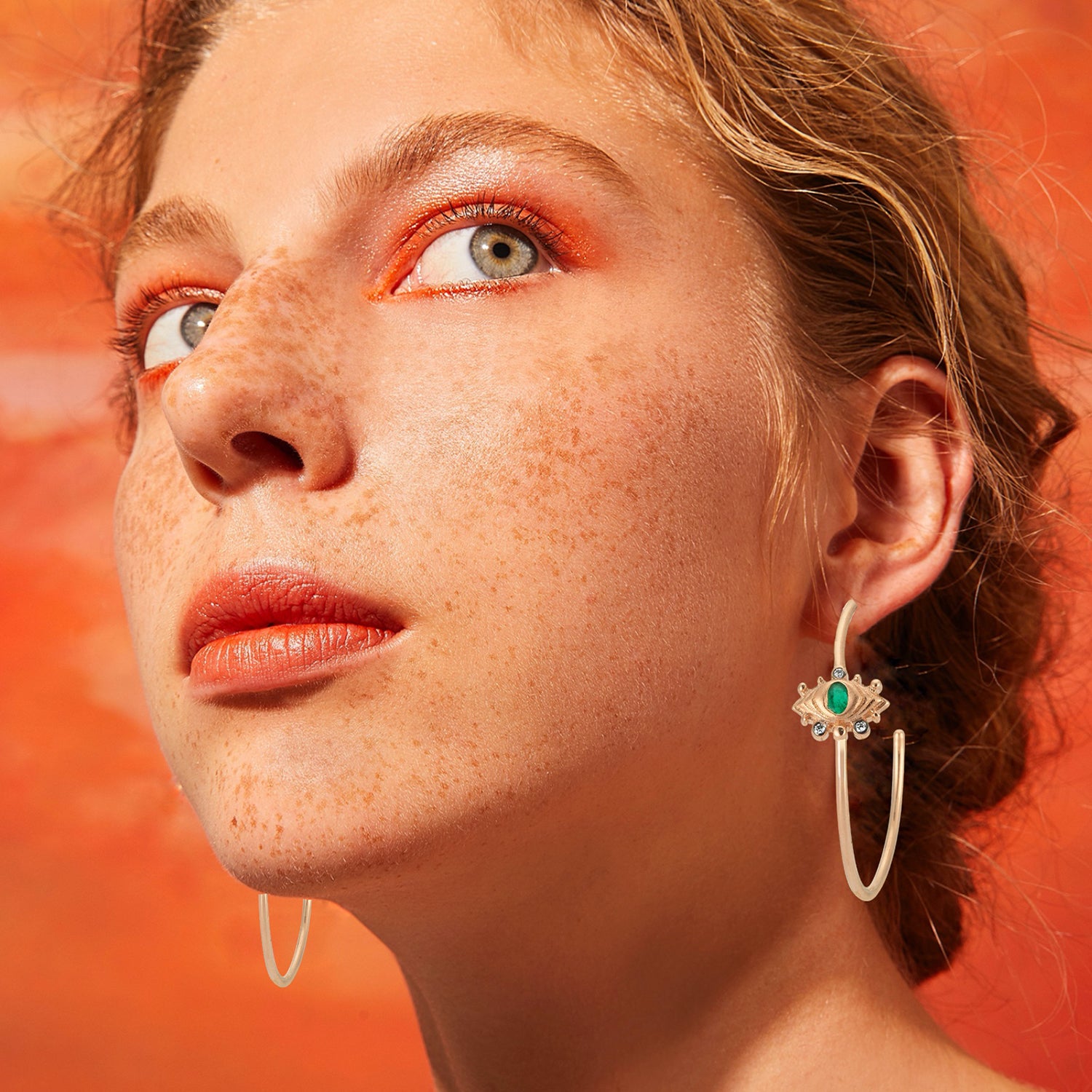 Dragon Eye Hoop Earrings