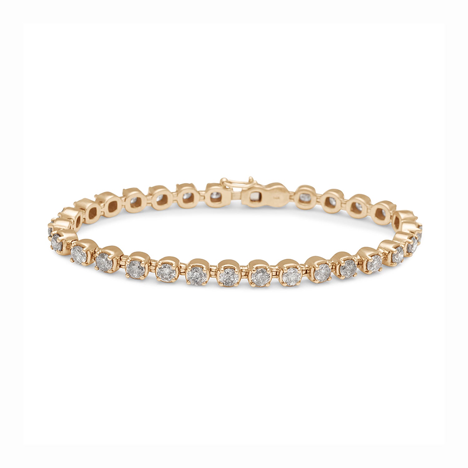 Ingot Eternity Bracelet - Grey Diamonds
