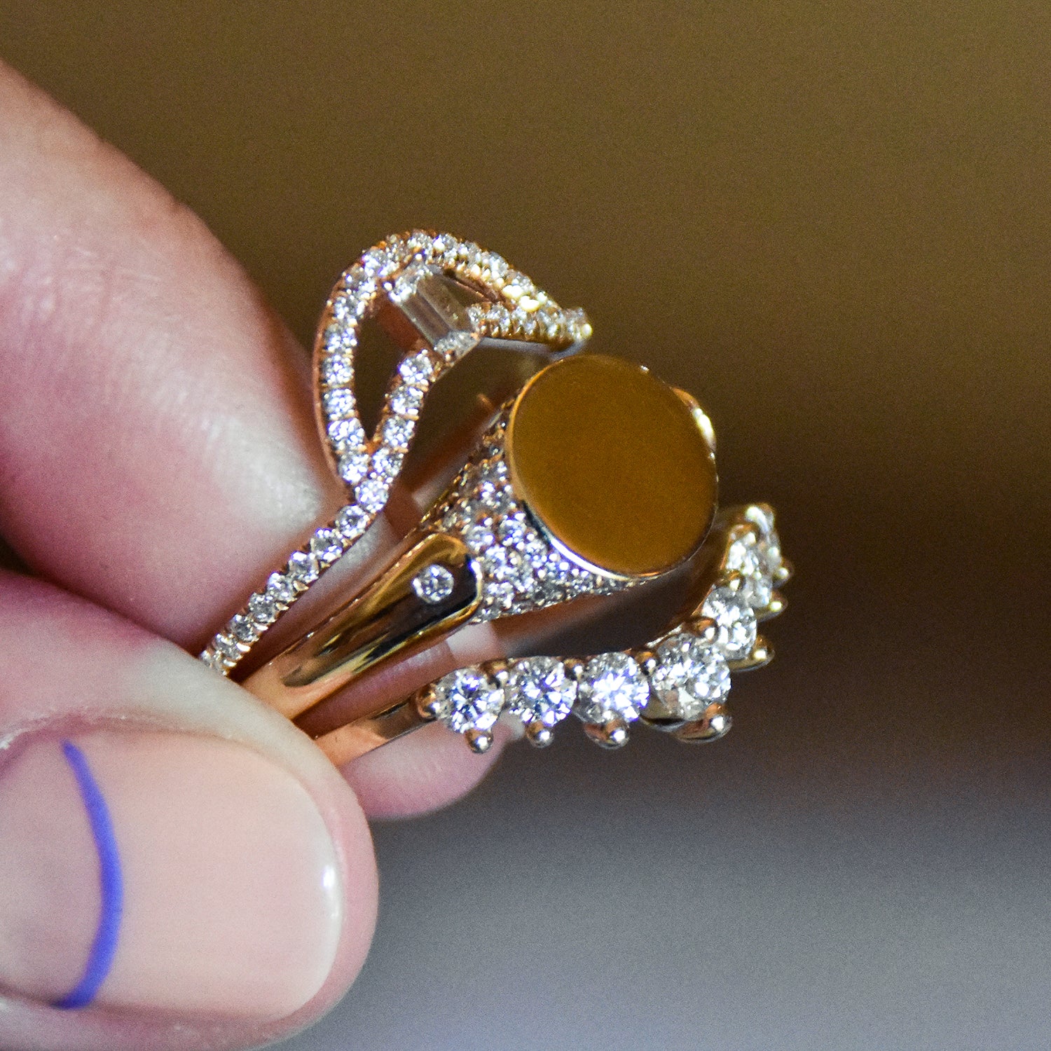 Pave Classic Signet Ring
