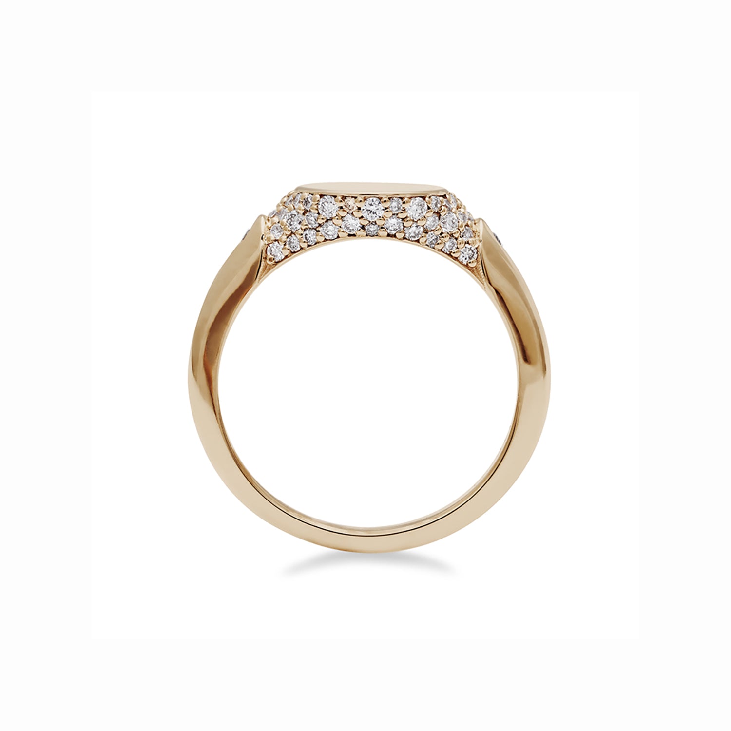 Pave Classic Signet Ring