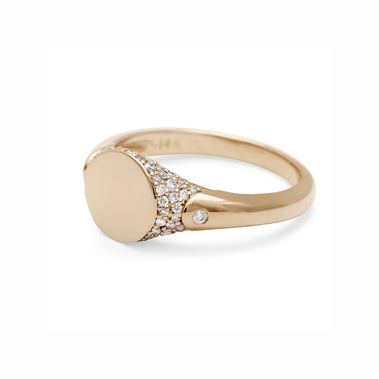 Pave Classic Signet Ring