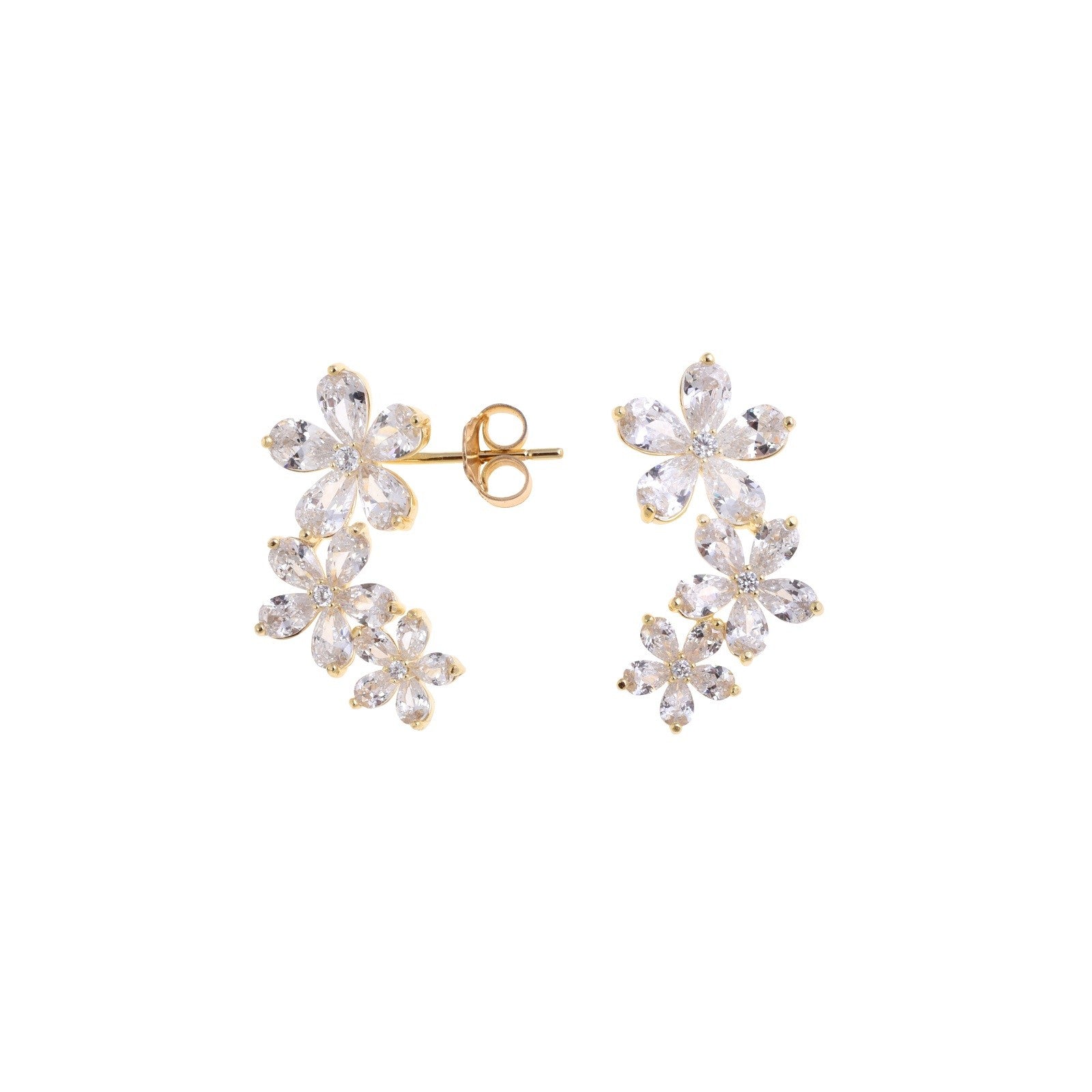 Flower Curved Earrings
