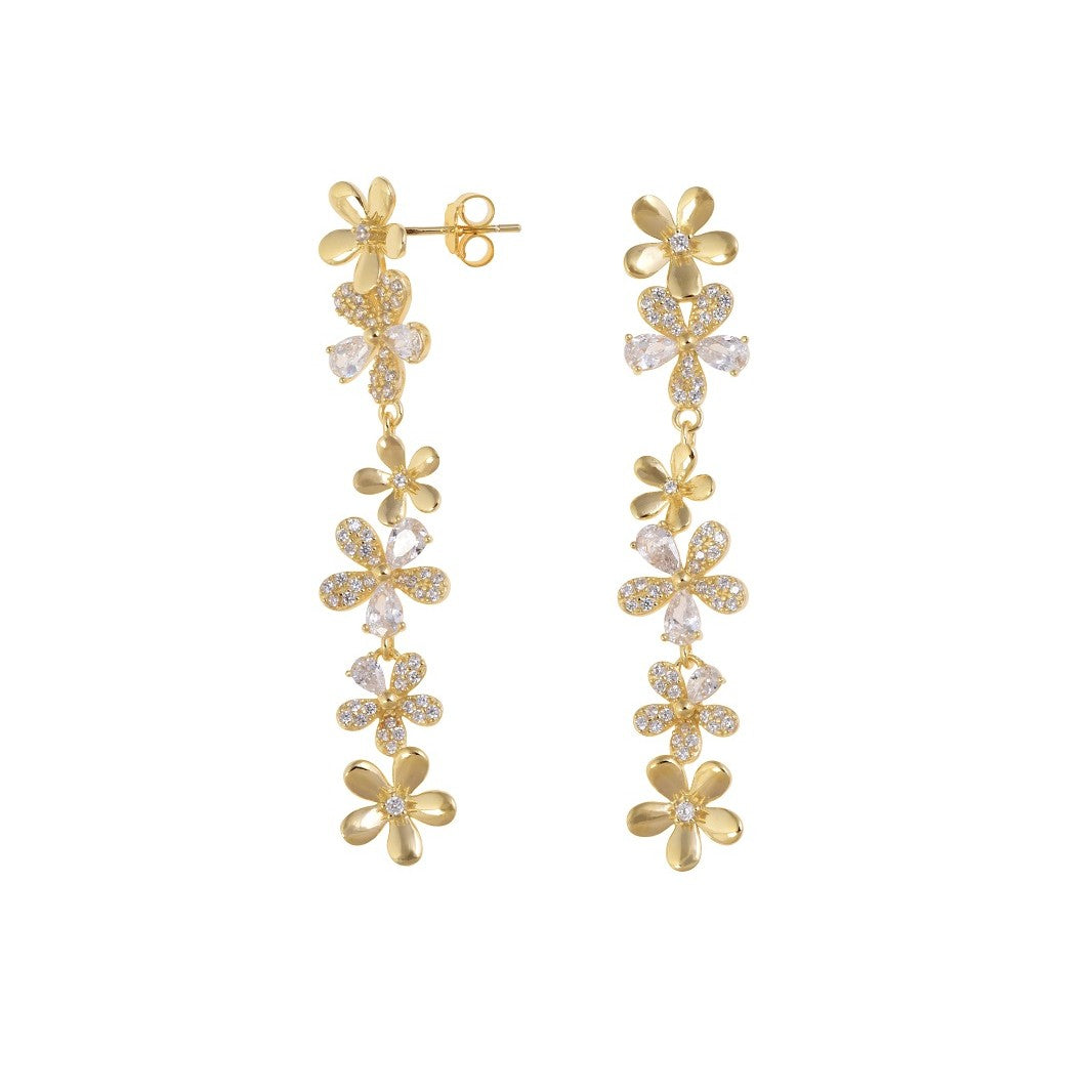 Flower Long Earrings