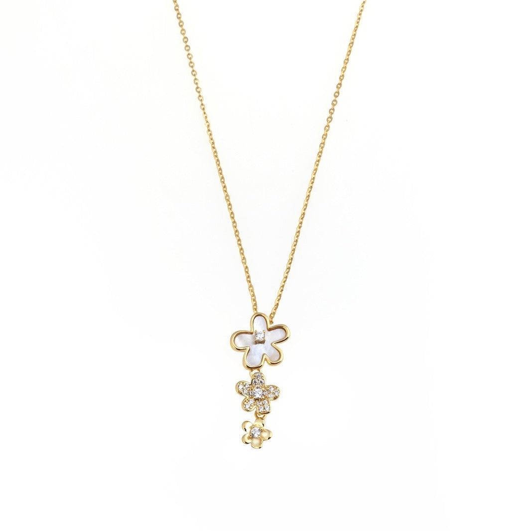 Three Flower Necklace