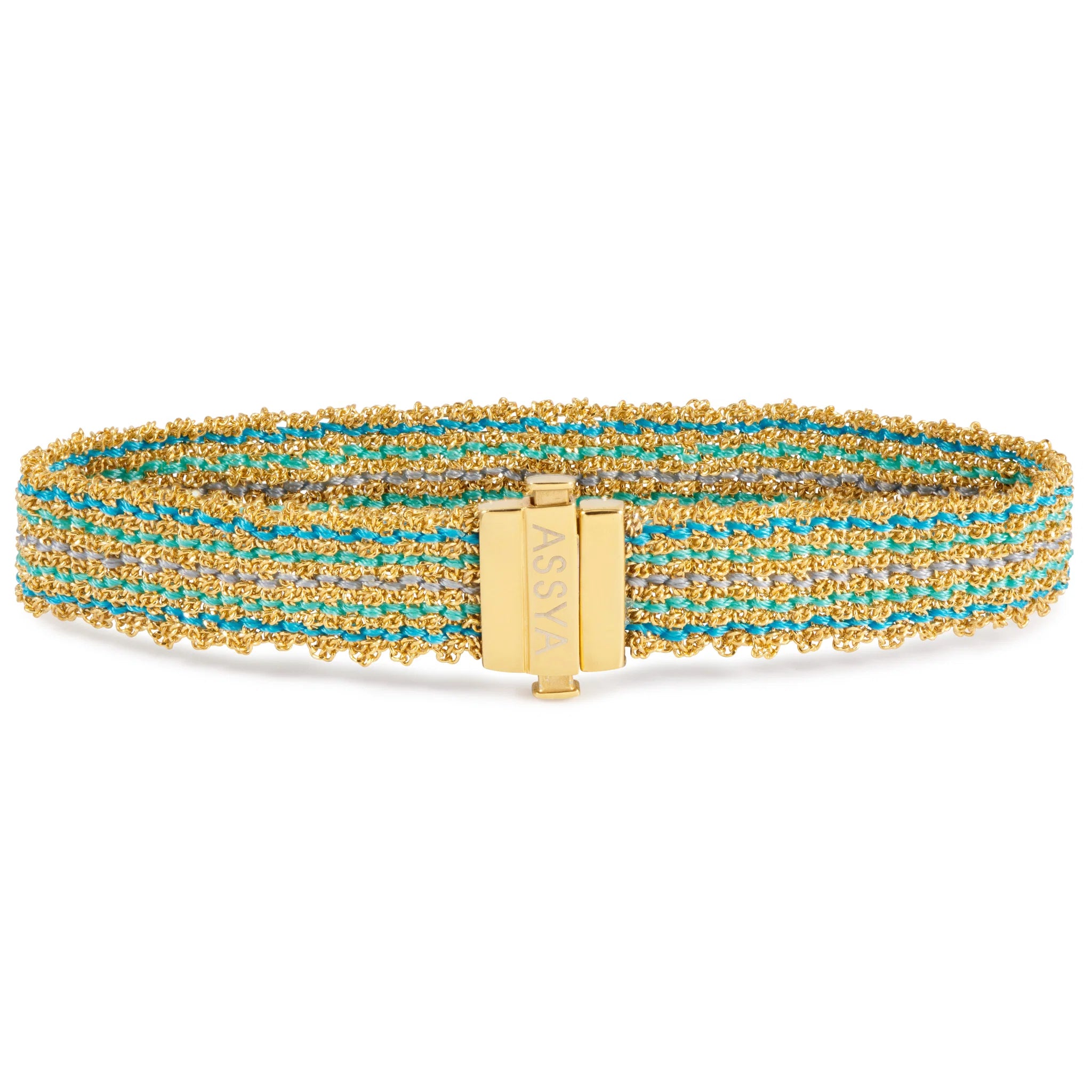 Ibiza Clasp Bracelet - Turquoise & Gold