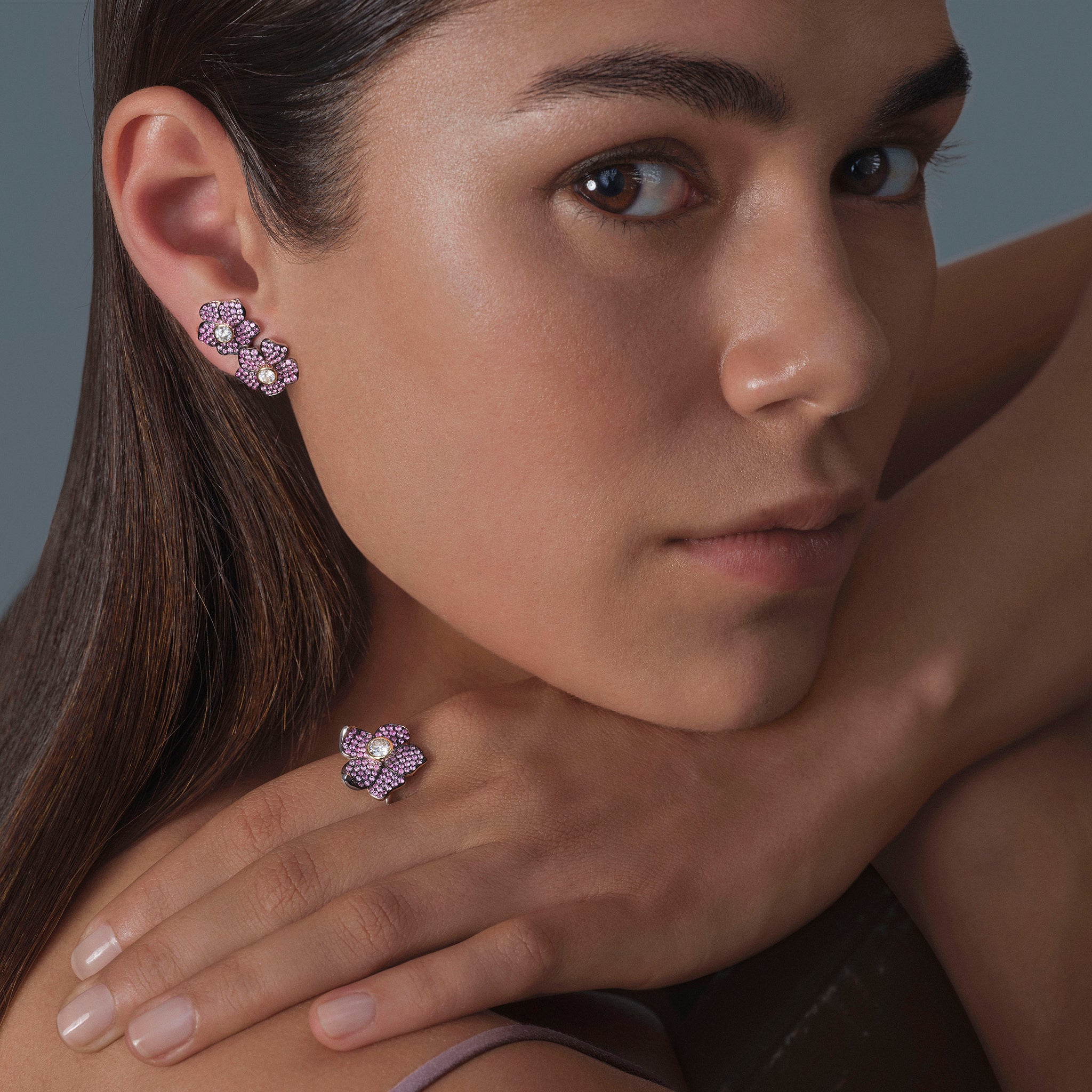 Cherry Blossom Earrings Basak Baykal La Maison Couture