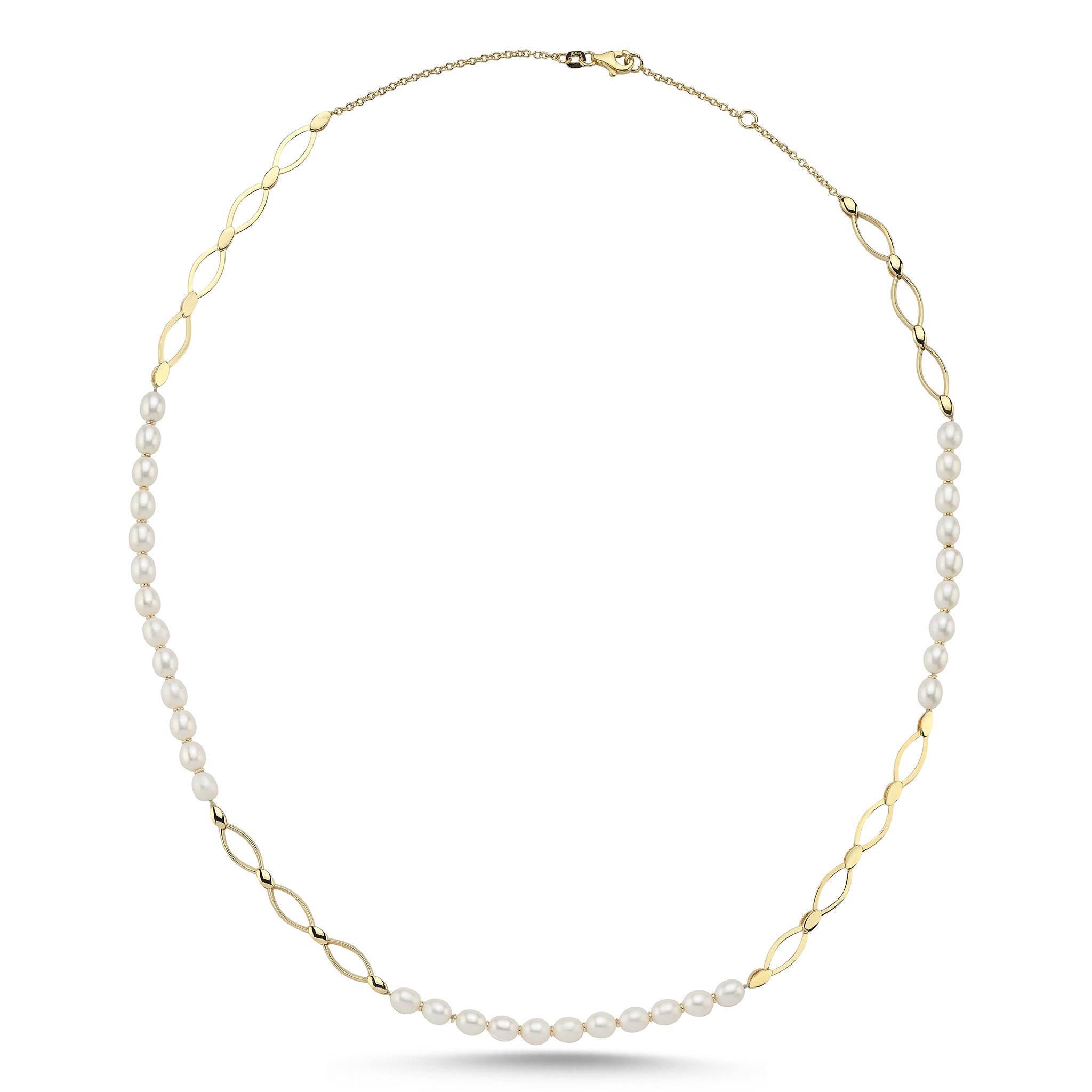Signature Grain Chain Necklace with Pearls Basak Baykal La Maison Couture