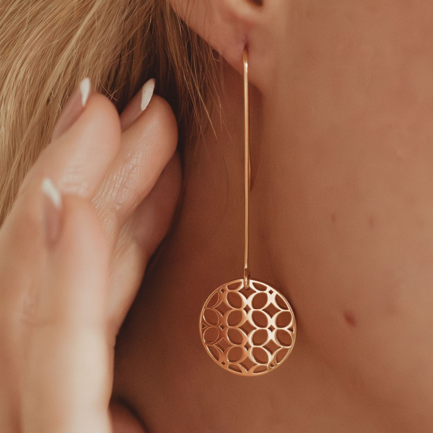 Signature Long Drop Earrings