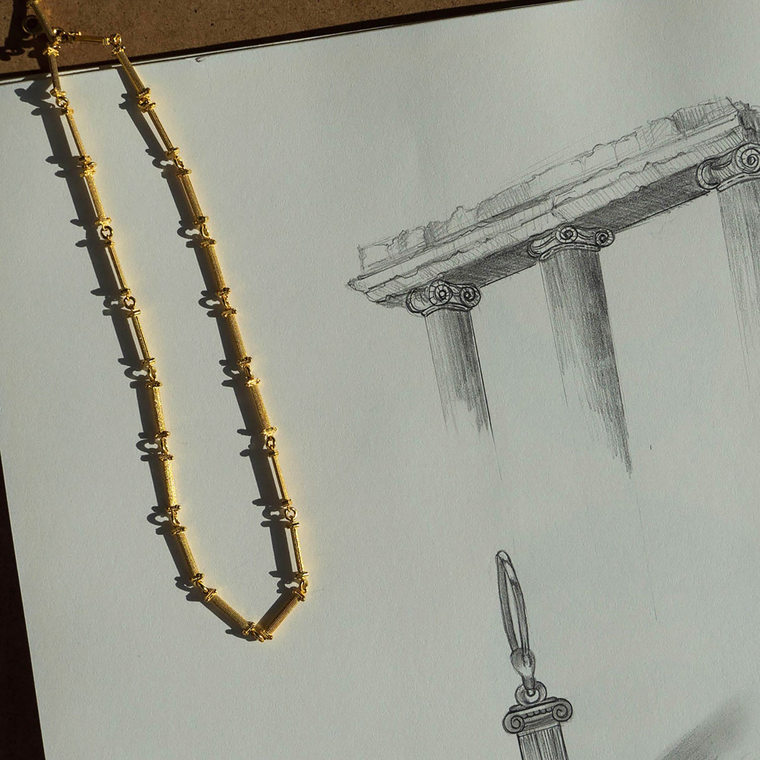 The Ionic Necklace Ece London Sustainable Jewellery La Maison Couture