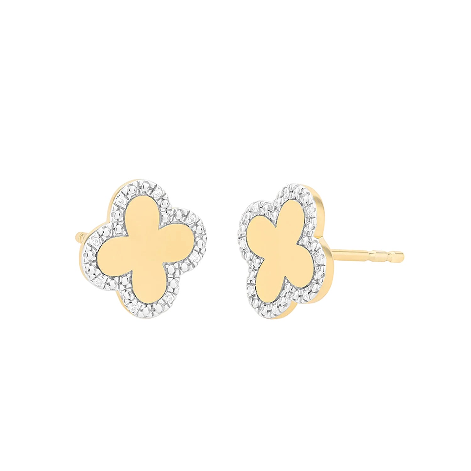 Classic Bloom Clover Stud Earrings