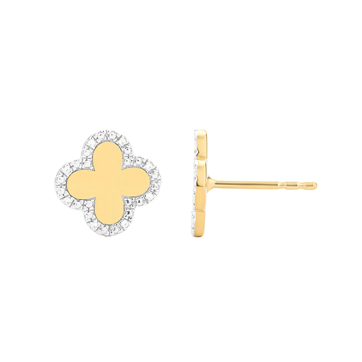 Classic Bloom Clover Stud Earrings