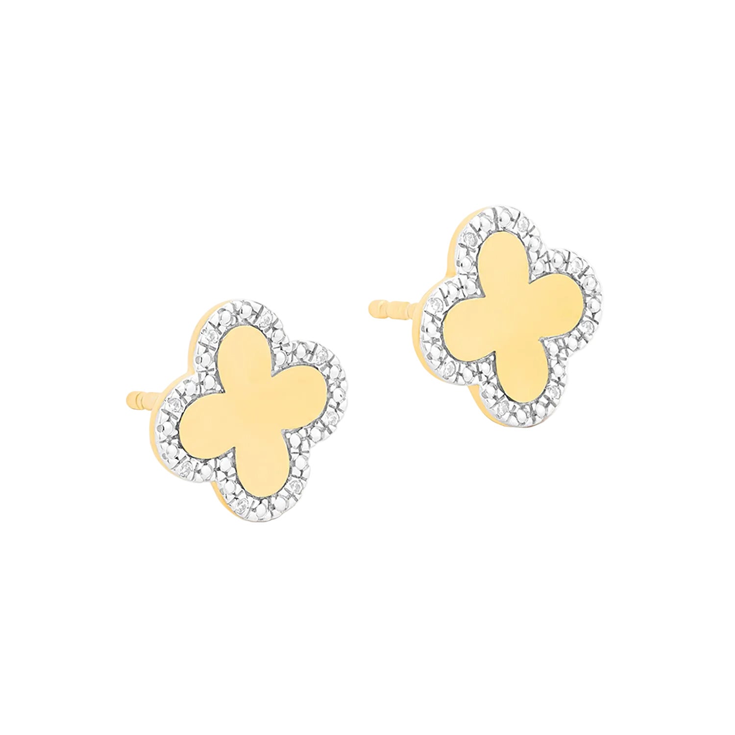 Classic Bloom Clover Stud Earrings