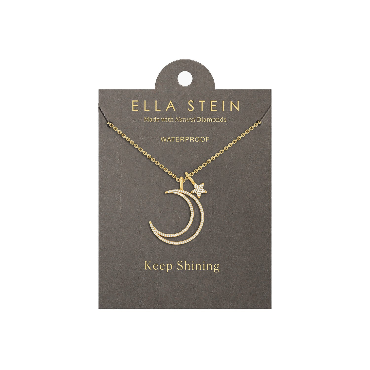 Crescent Moon and Star Pendant Necklace