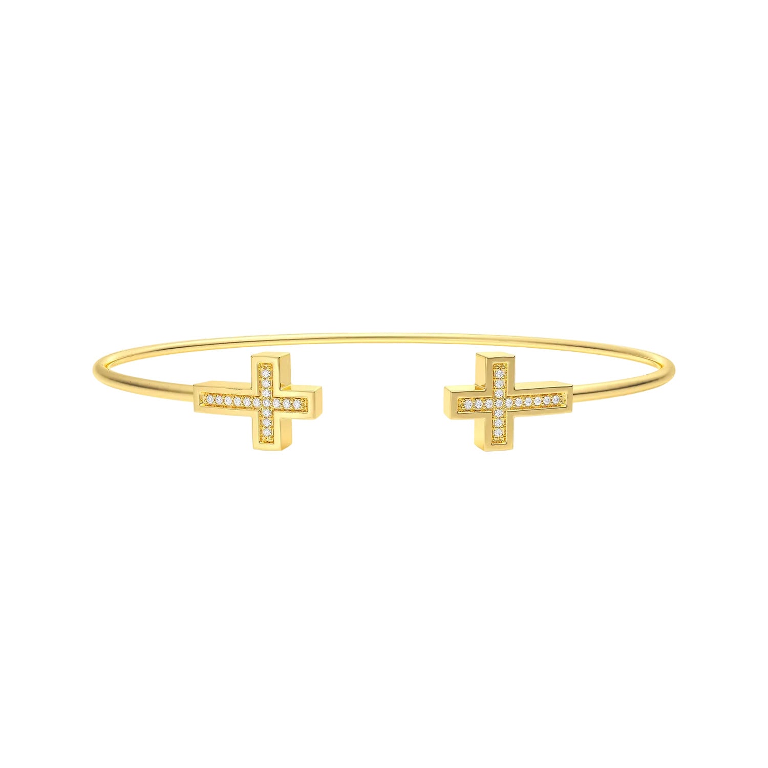 Cross Flexi Cuff Bracelet