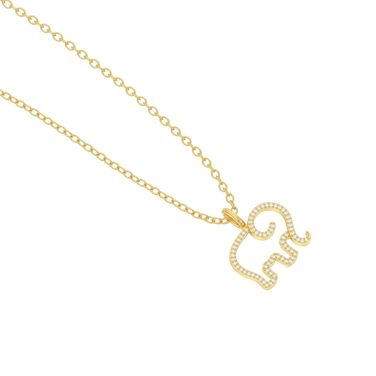 Elephant Mom Pendant Necklace