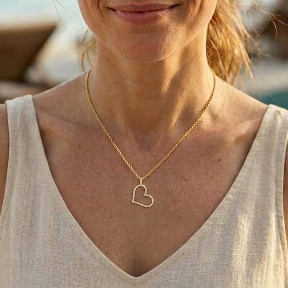 Genuine Heart Pendant Necklace