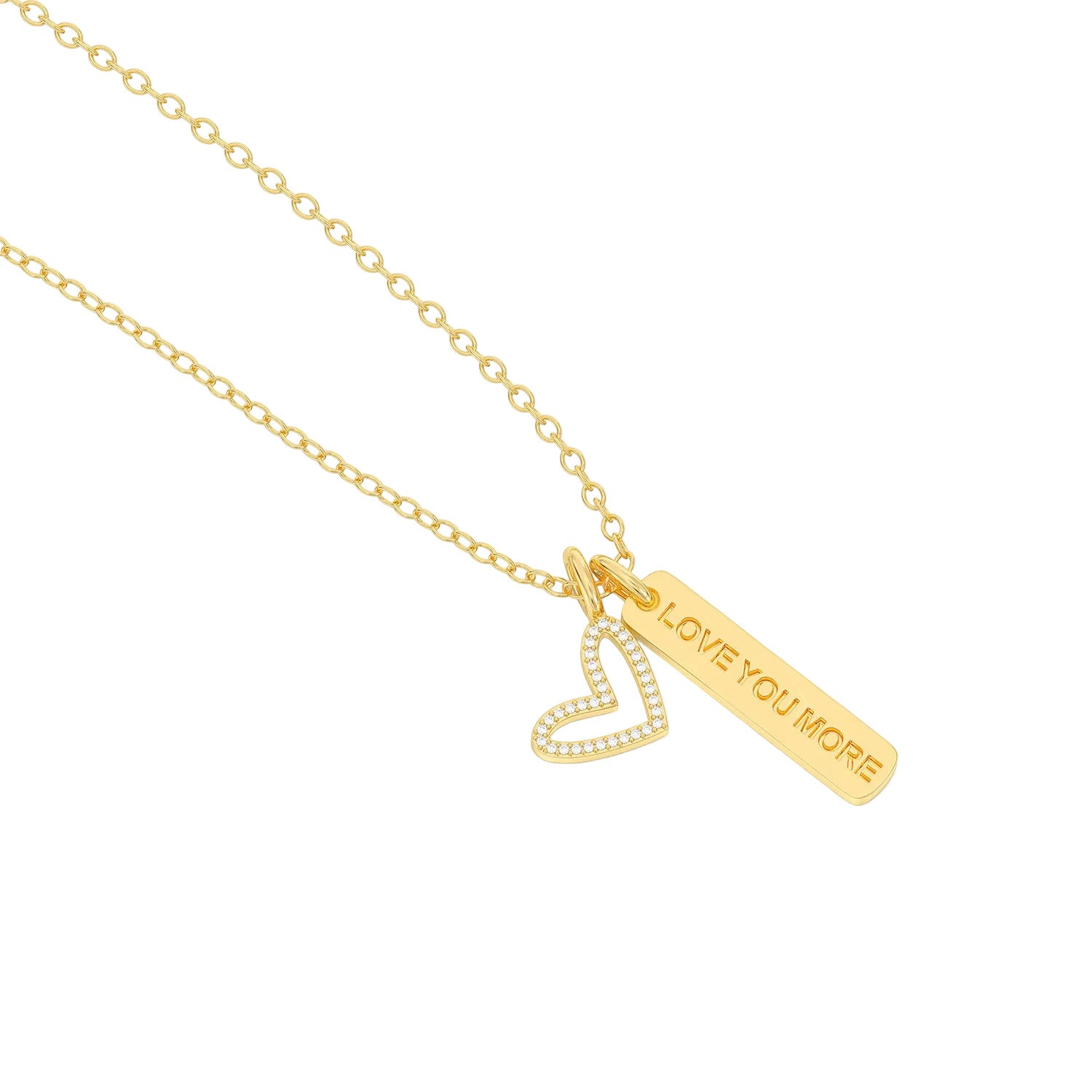 I Love You More Pendant Necklace
