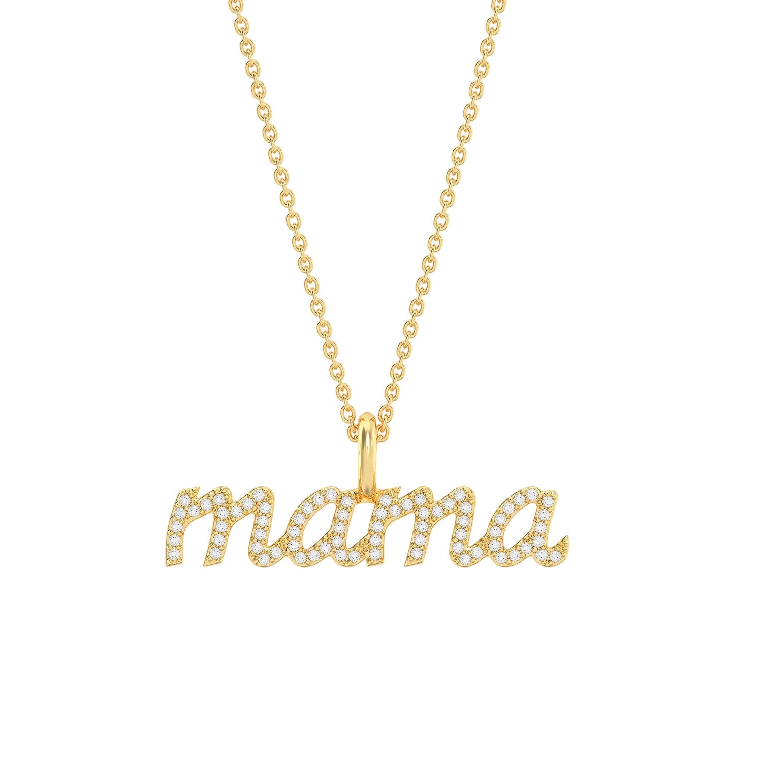 Love You Mama Pendant Necklace