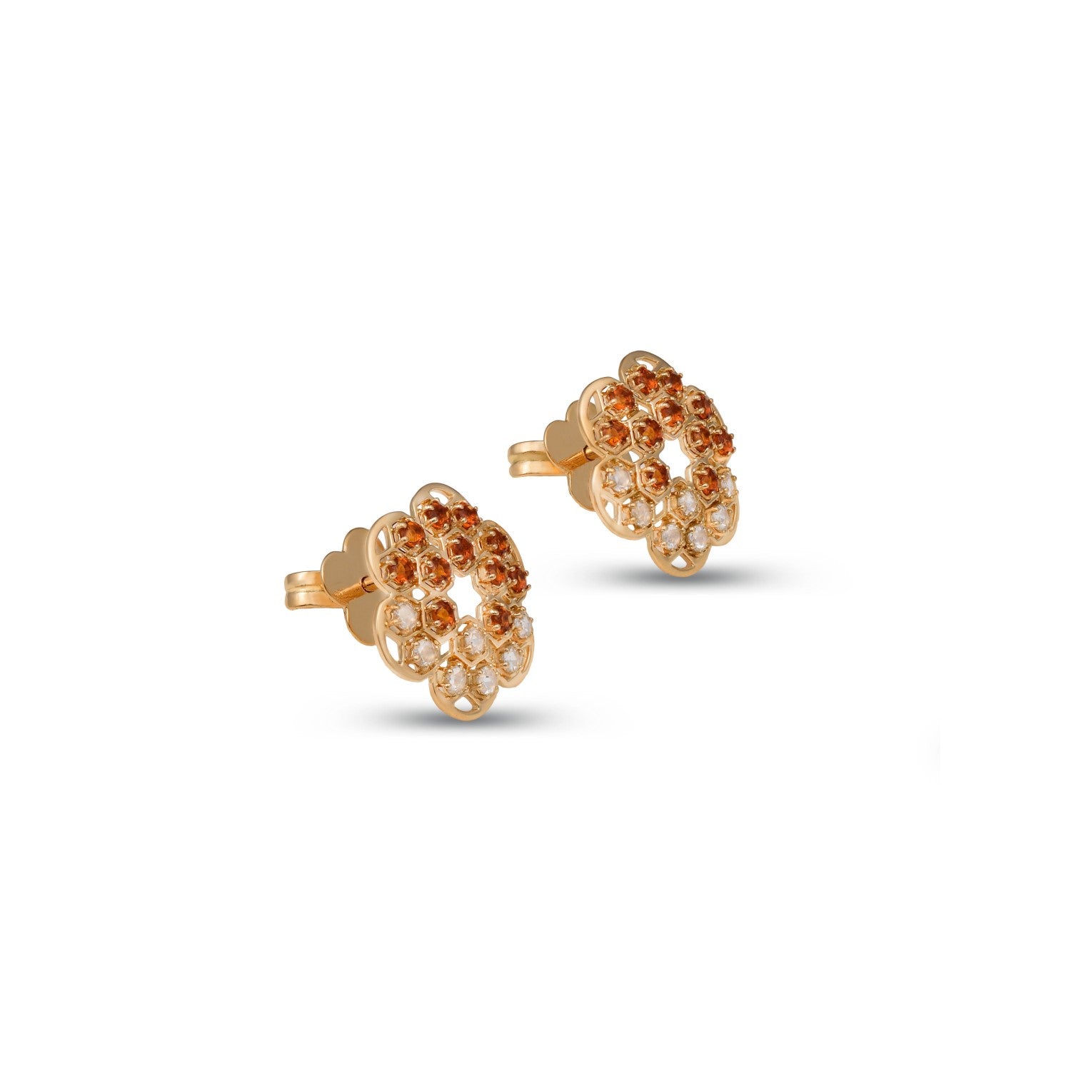 Sarai Citrine and Diamond Earrings