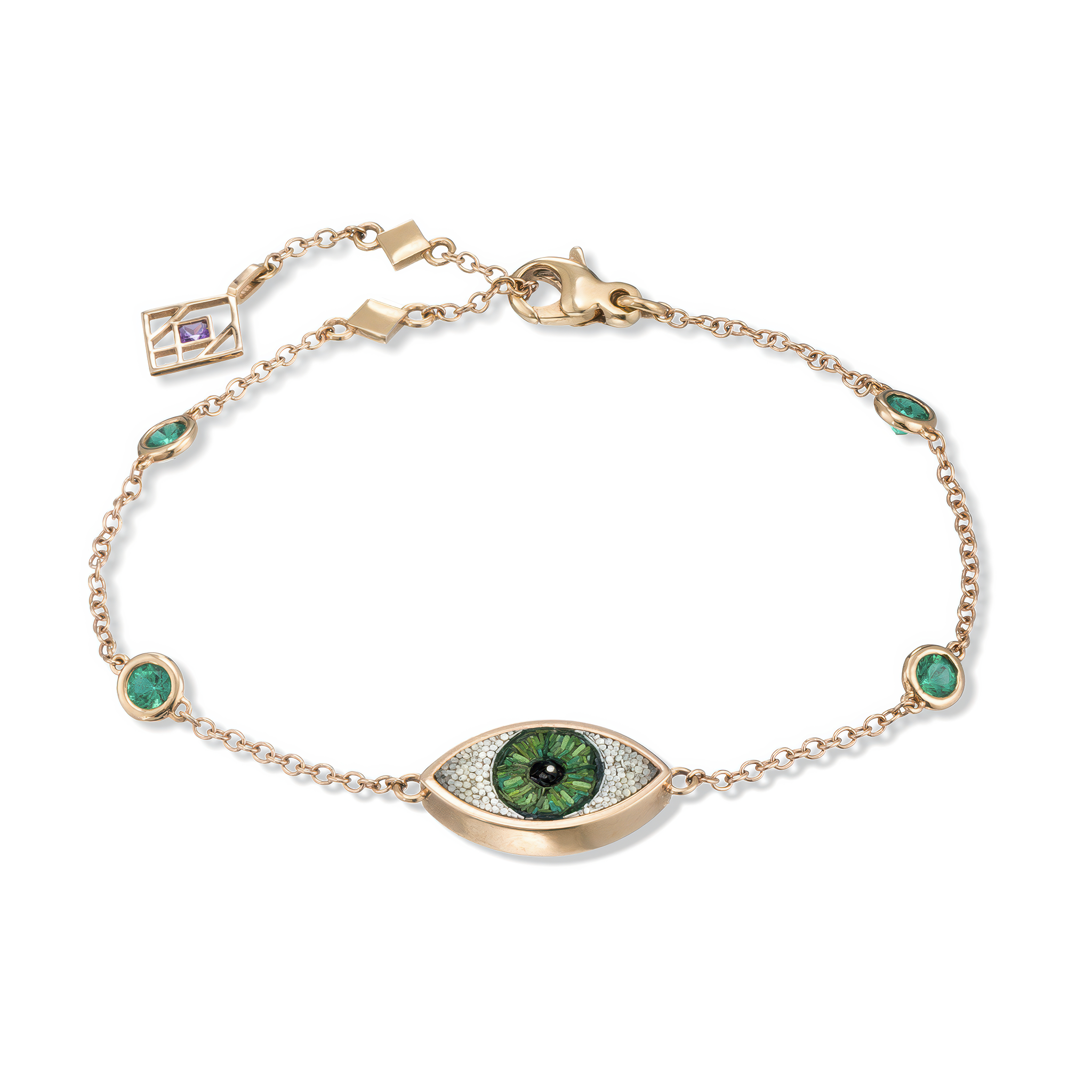 Green Eye Bracelet Maria Kovadi La Maison Couture