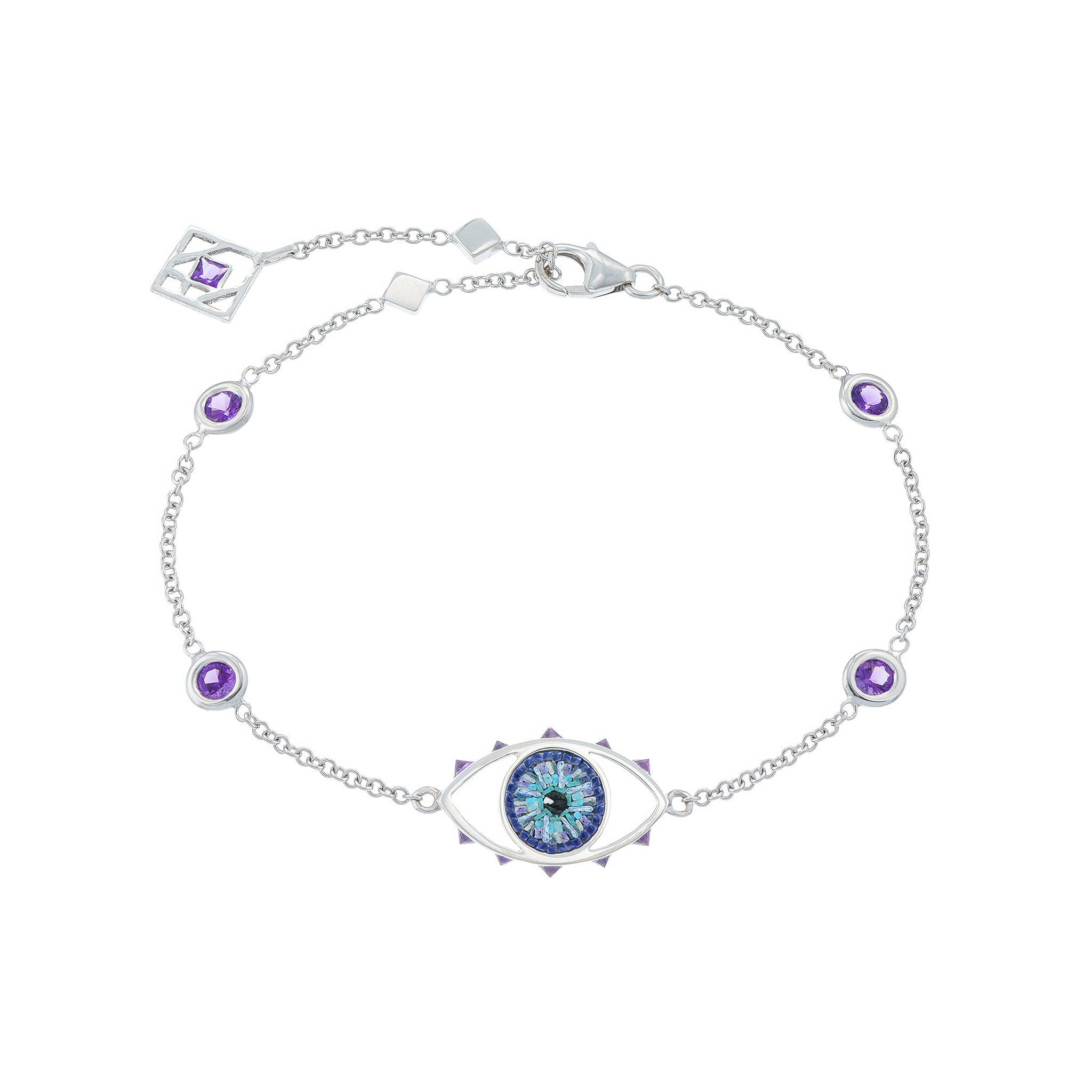 Purple Eye Bracelet Maria Kovadi La Maison Couture