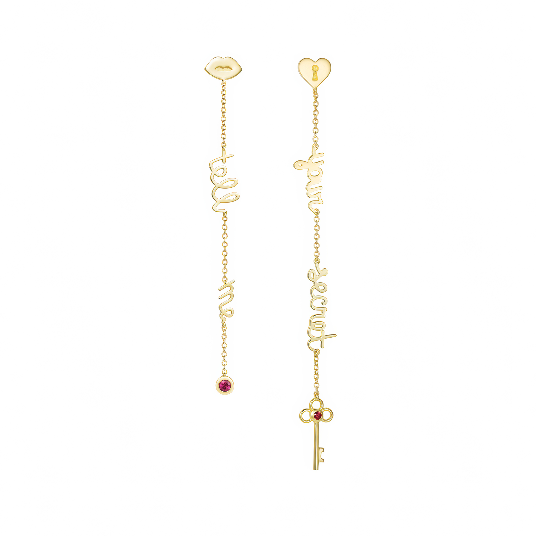 Tell Me Earring & Your Secret Earring Maria Kovadi La Maison Couture