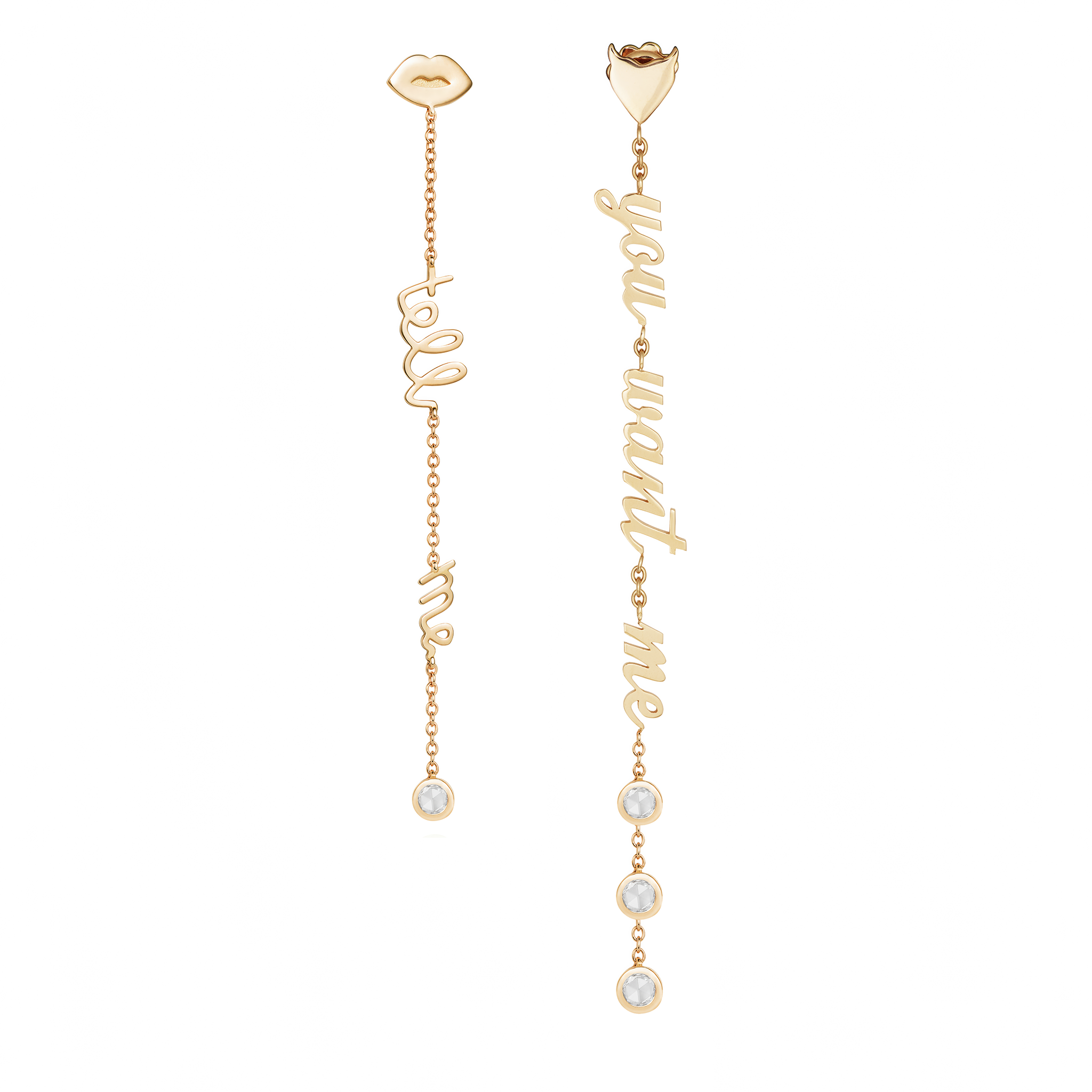 Tell Me Earring & You Want Me Earring Maria Kovadi La Maison Couture