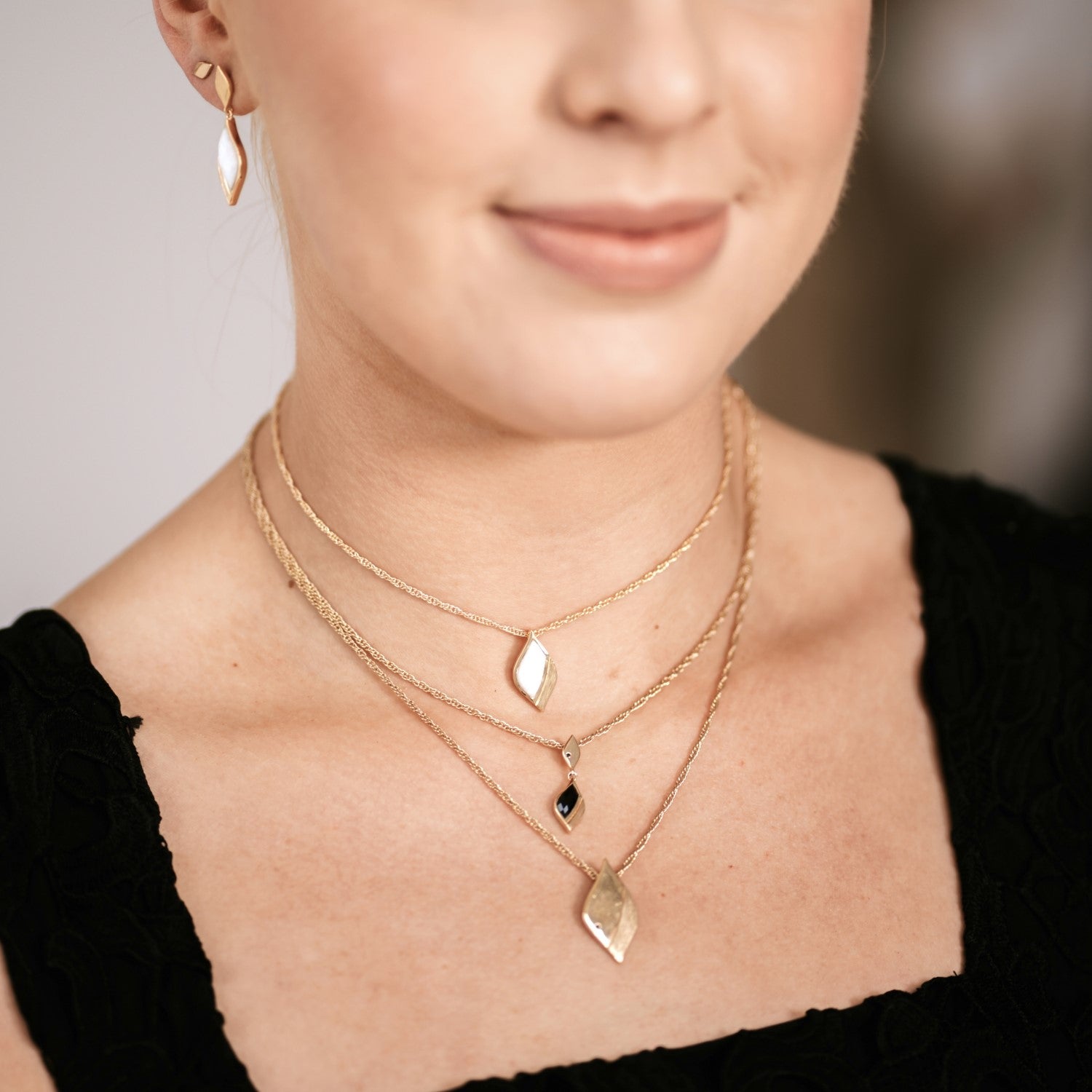 Limited Edition Strength Gold Opal Pendant Necklace