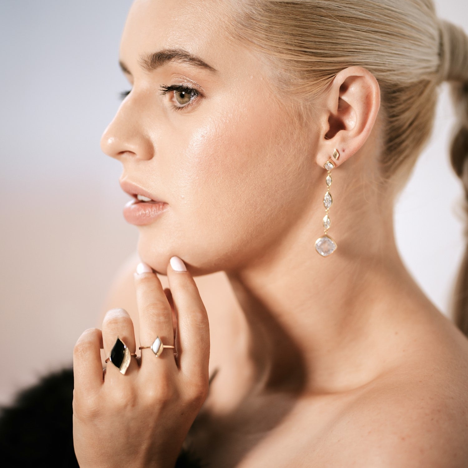 Gold Mini Stud Earrings