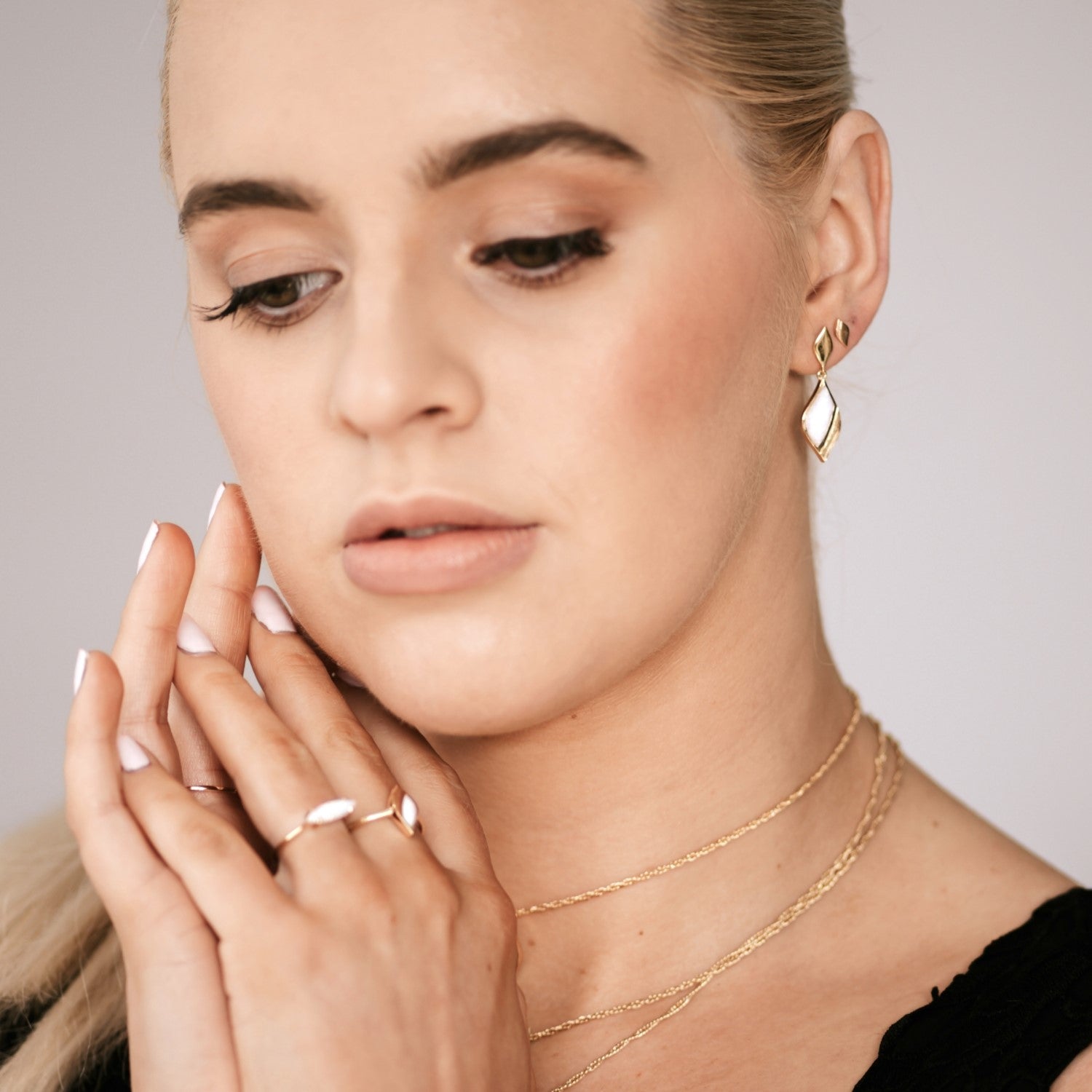 Gold Mini Stud Earrings