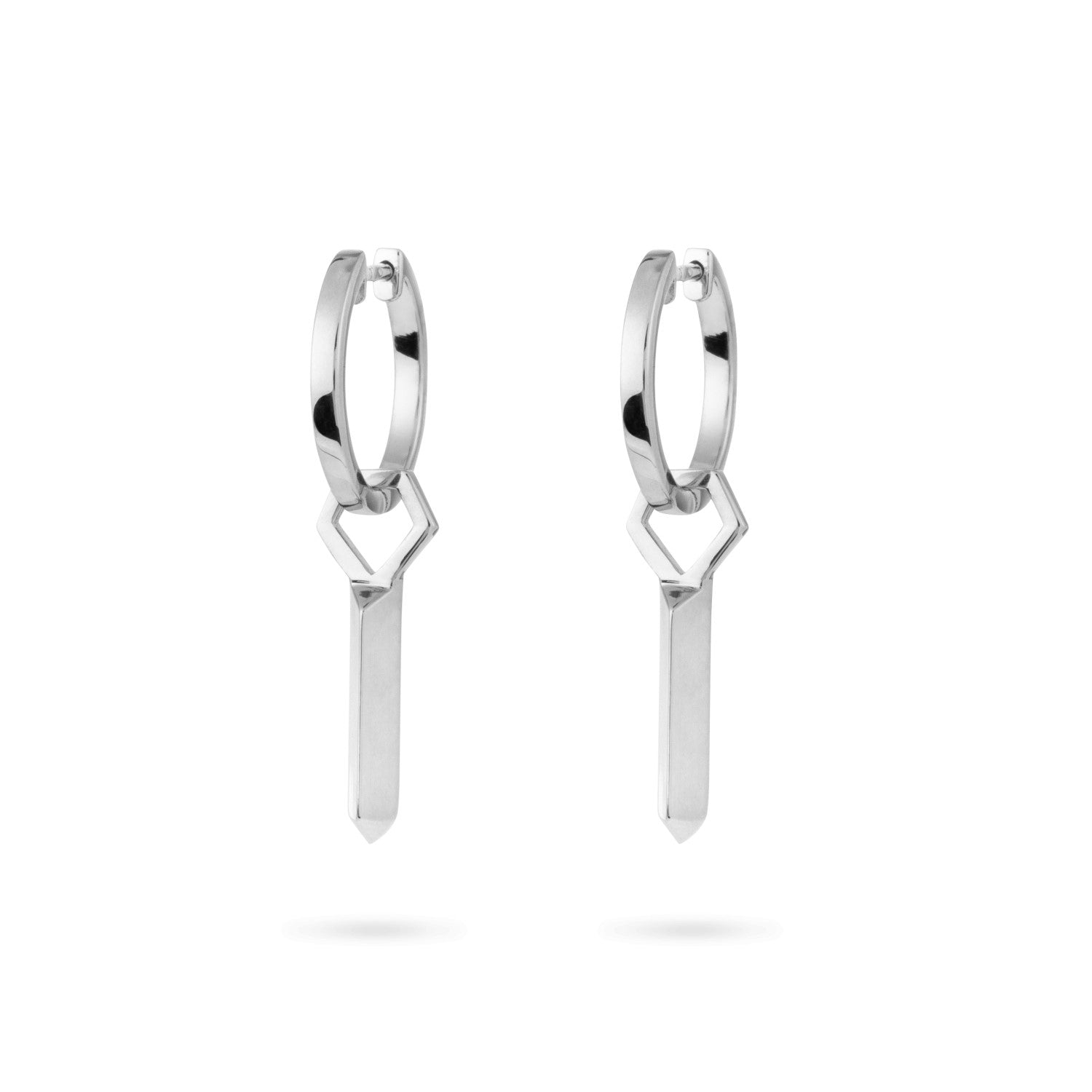 White Gold Key Charm