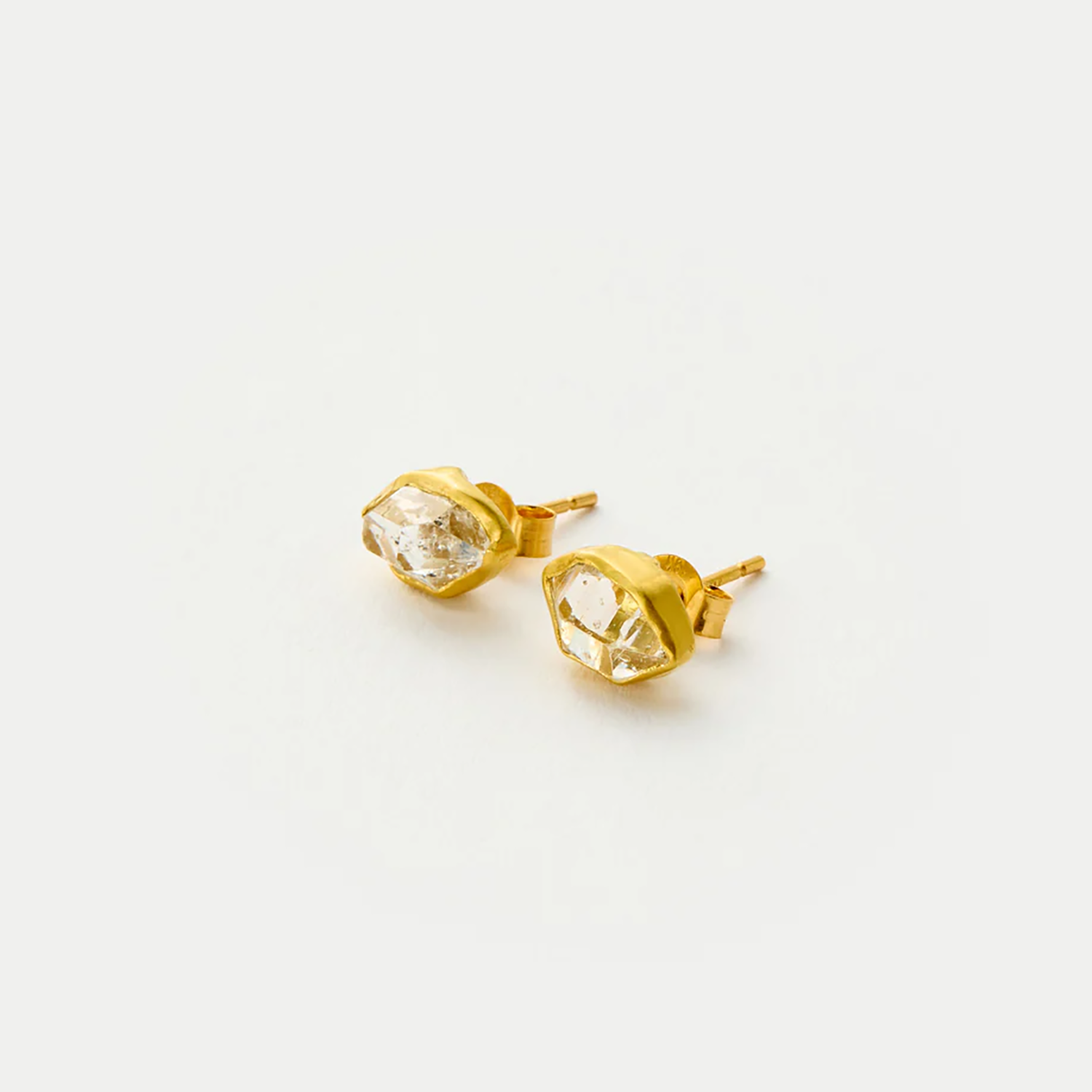 18kt Gold Herkimer Classic Studs Pippa Small La Maison Couture